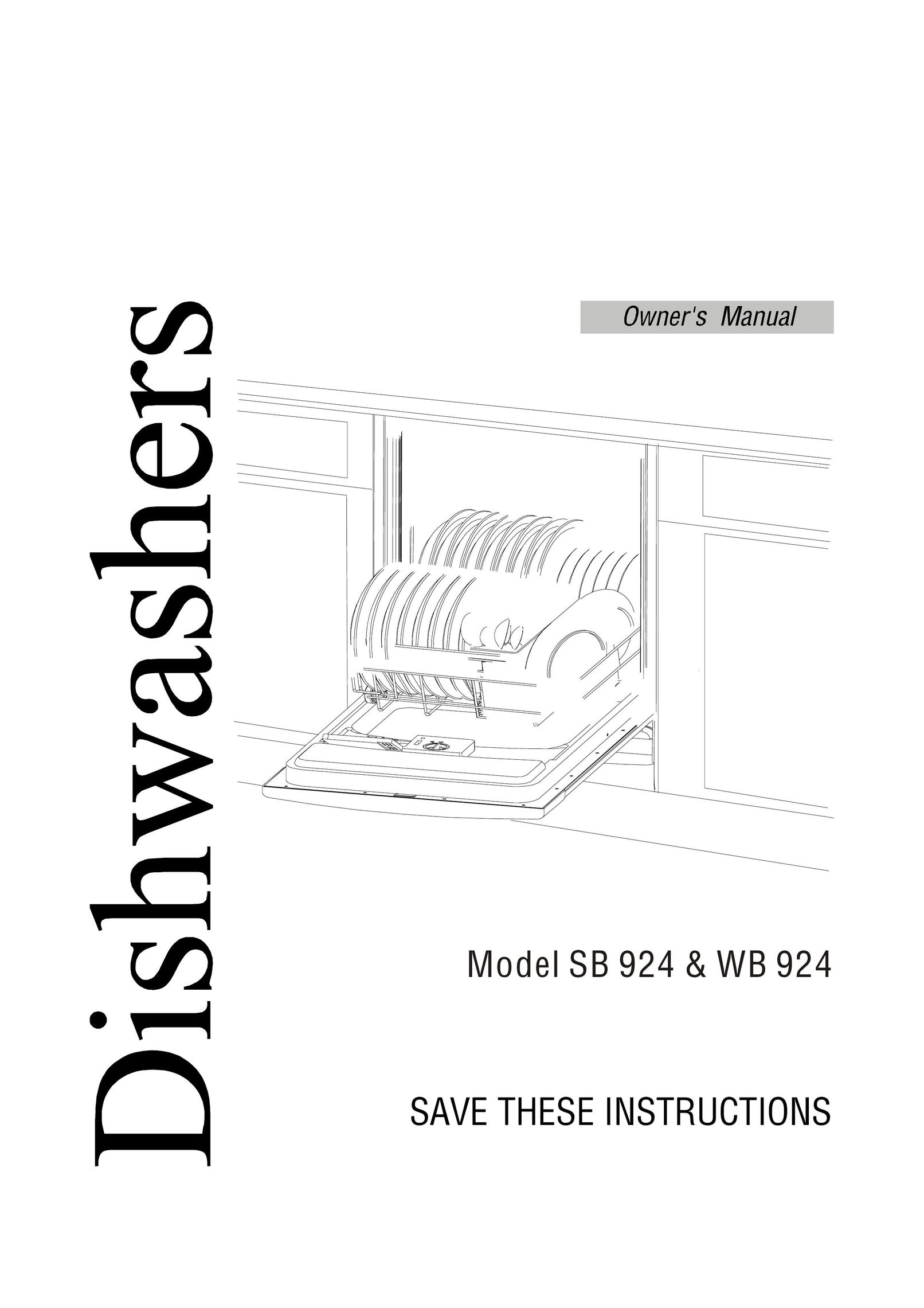 Equator SB 924 Dishwasher User Manual