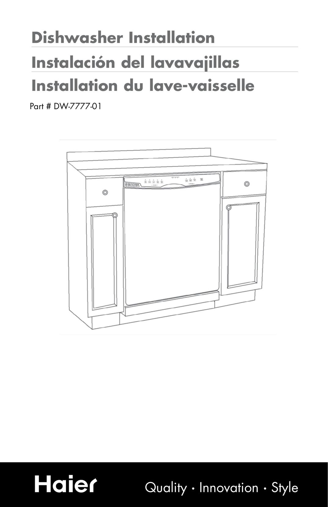 Haier DW-7777-01 Dishwasher User Manual