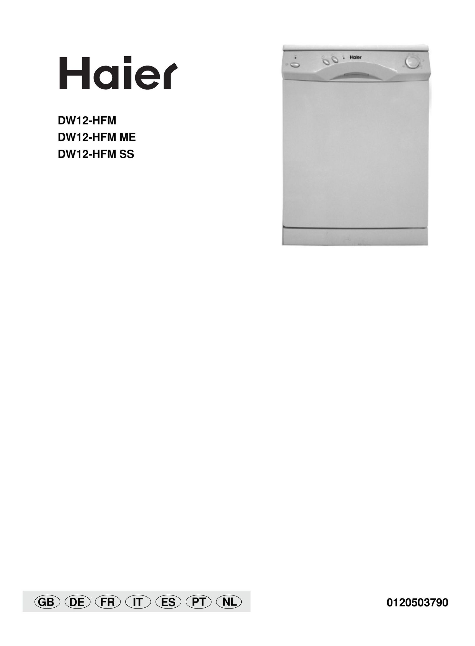 Haier DW12-HFM SS Dishwasher User Manual