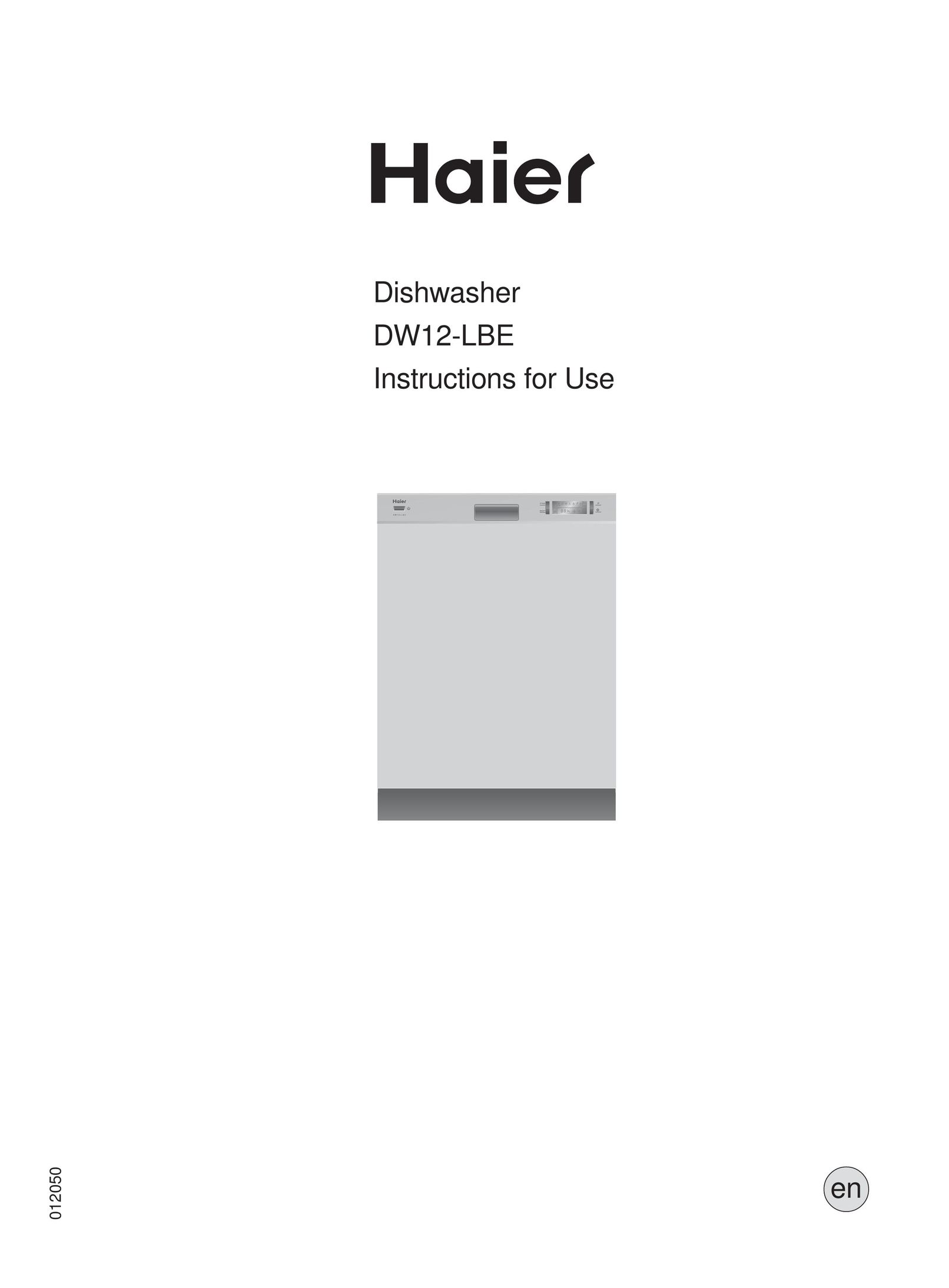 Haier DW12-LBE Dishwasher User Manual