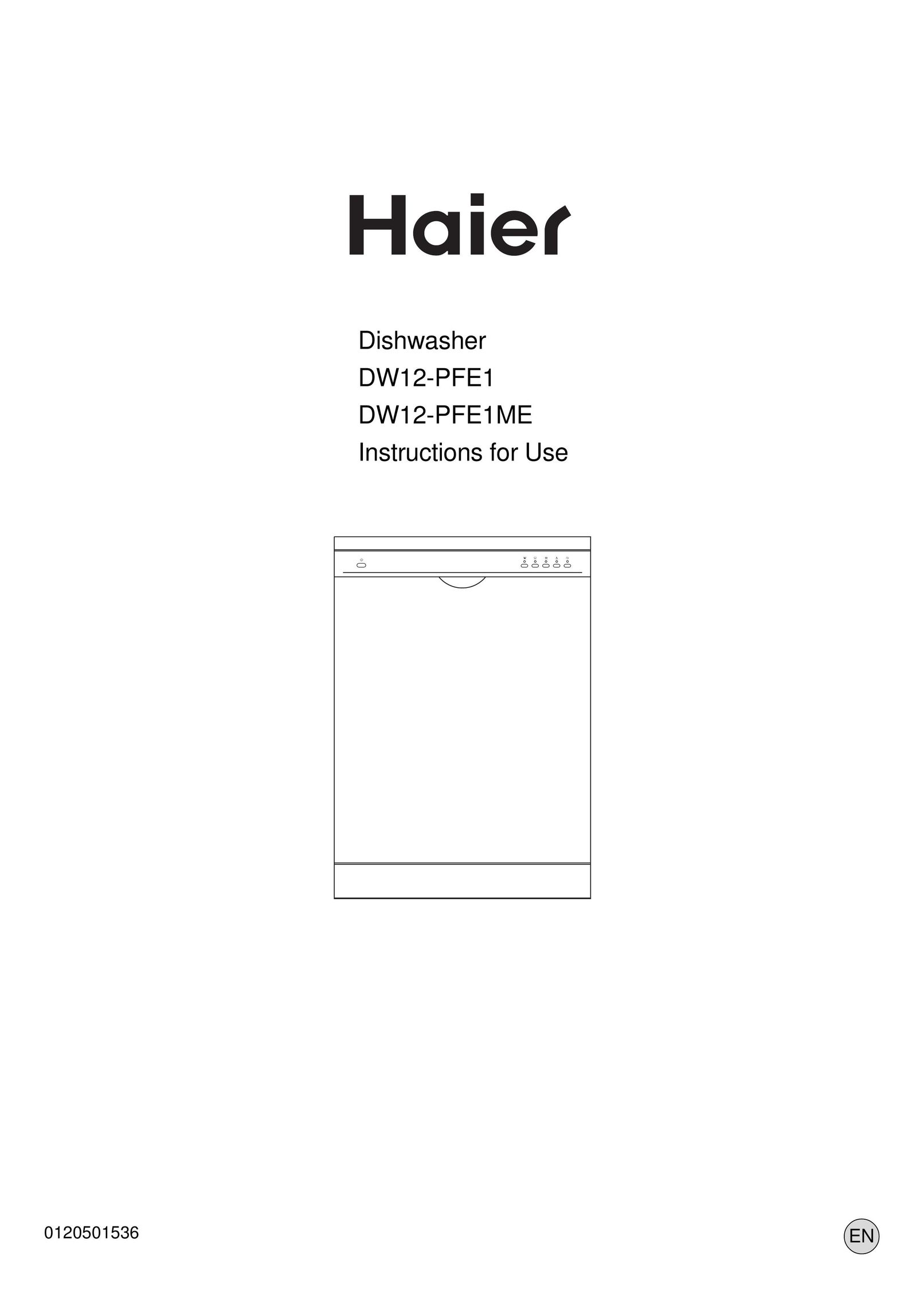 Haier DW12-PFE1 Dishwasher User Manual