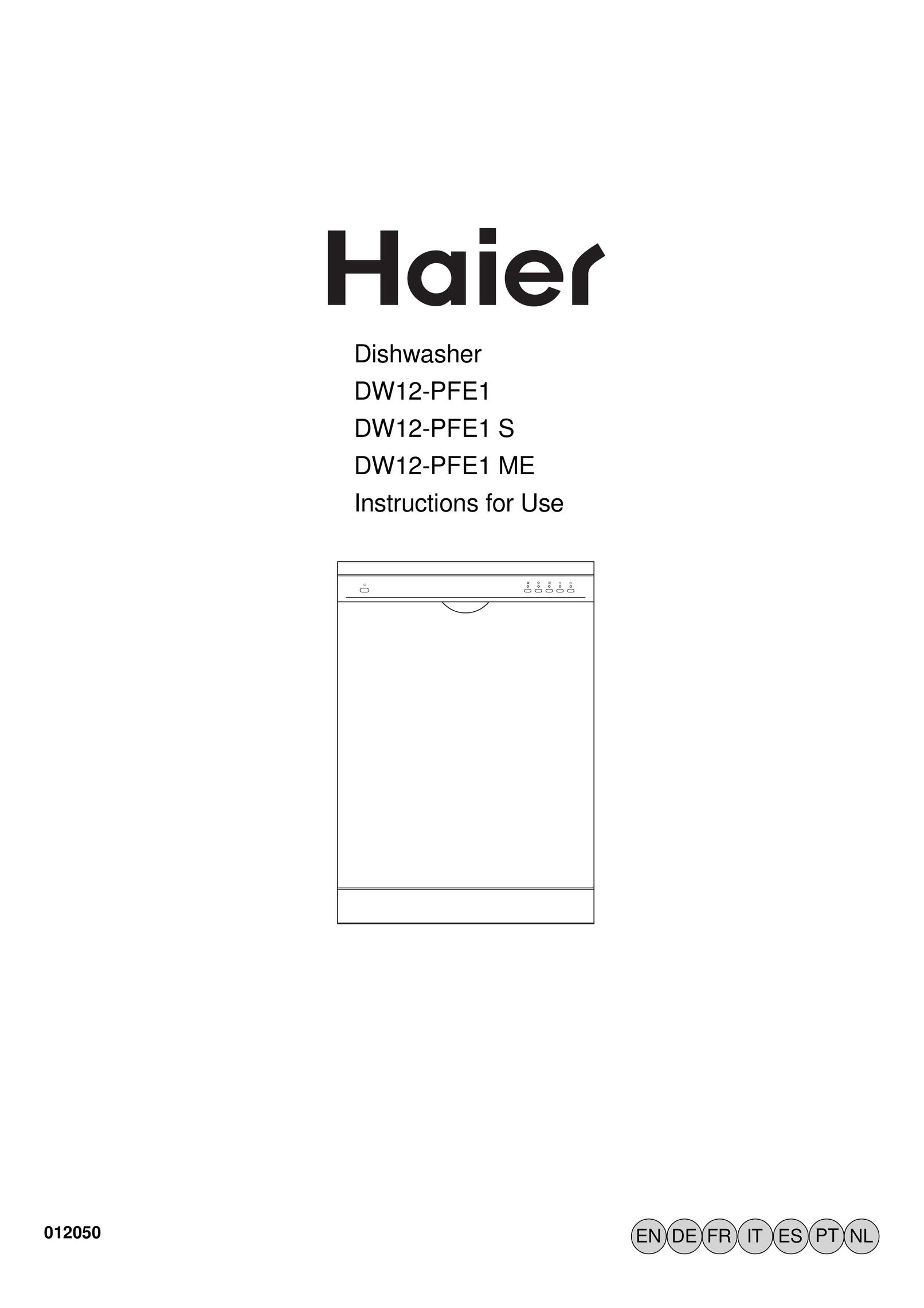 Haier DW12-PFE1 S Dishwasher User Manual