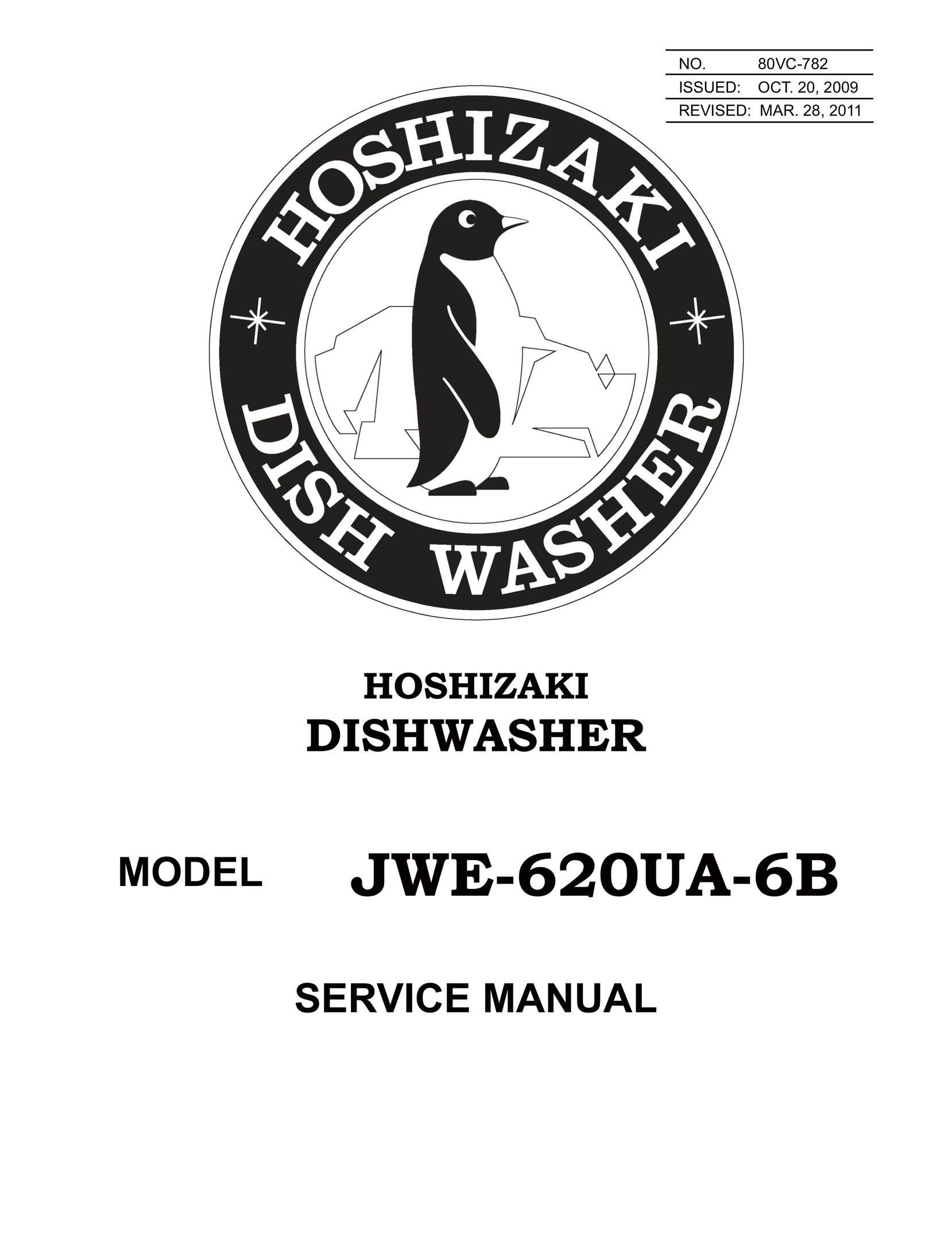Hoshizaki JWE-620UA-6B Dishwasher User Manual