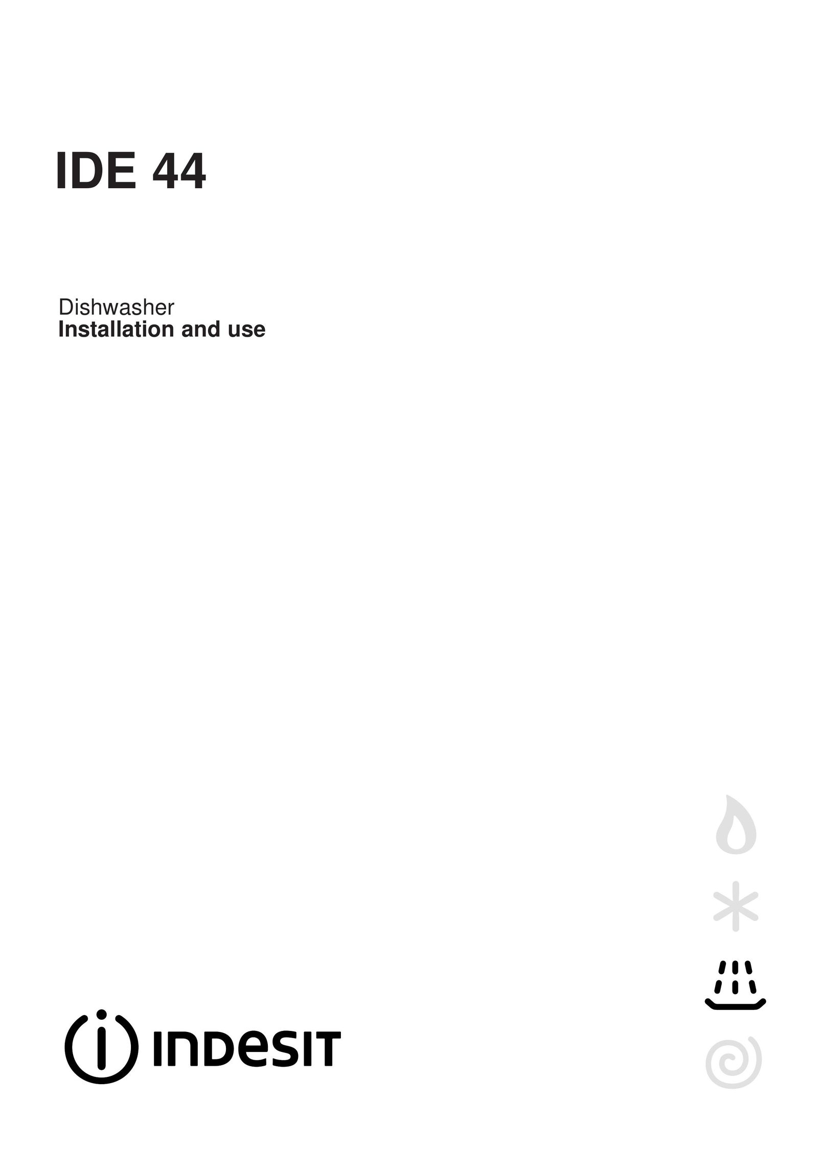 Indesit IDE 44 Dishwasher User Manual