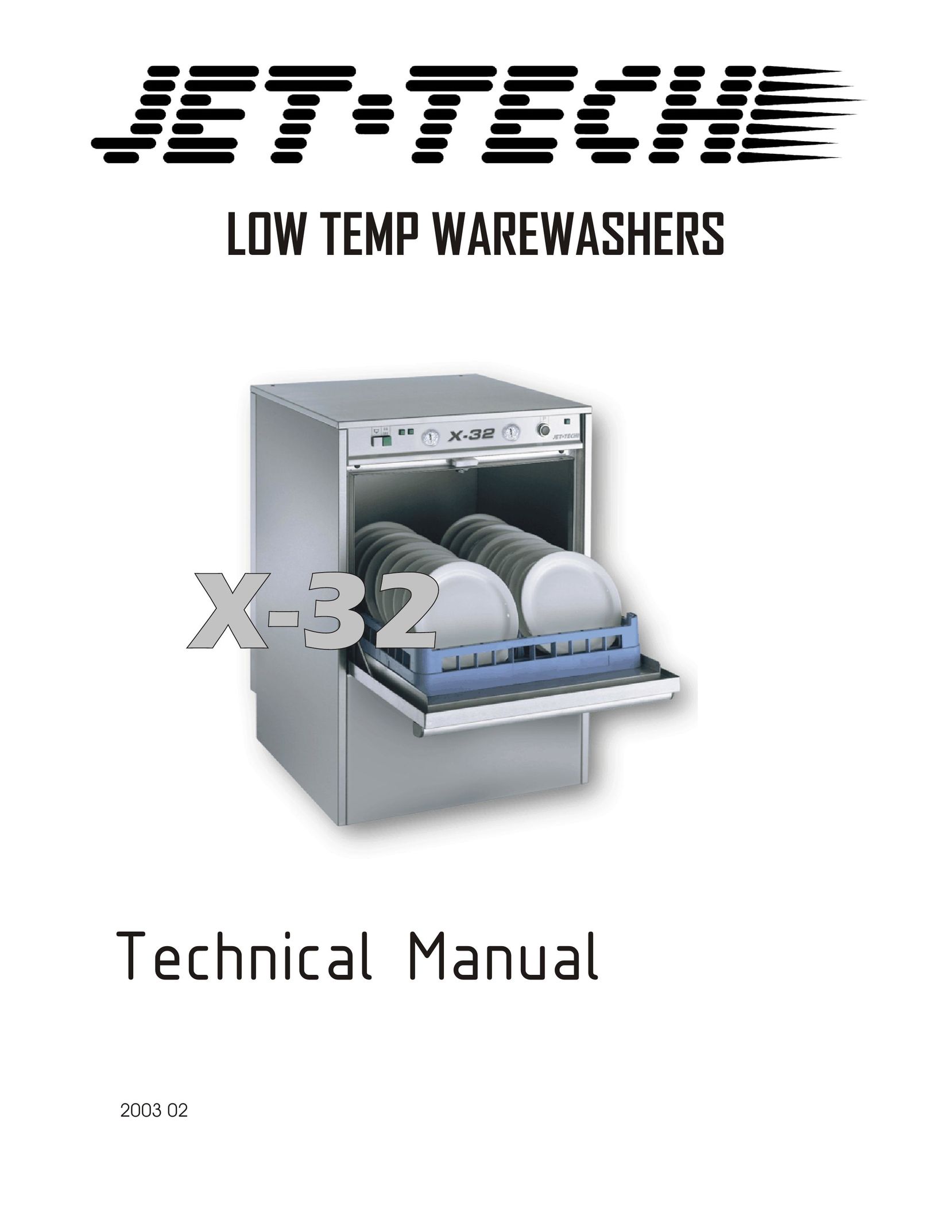 Jettech Metal Products X-32 Dishwasher User Manual
