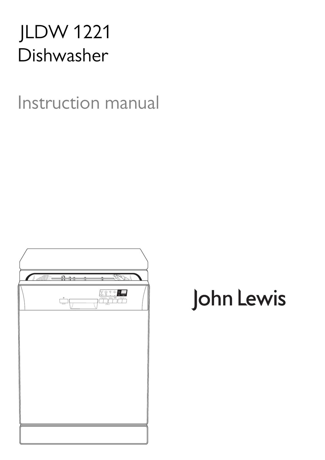 John Lewis JLDW 1221 Dishwasher User Manual