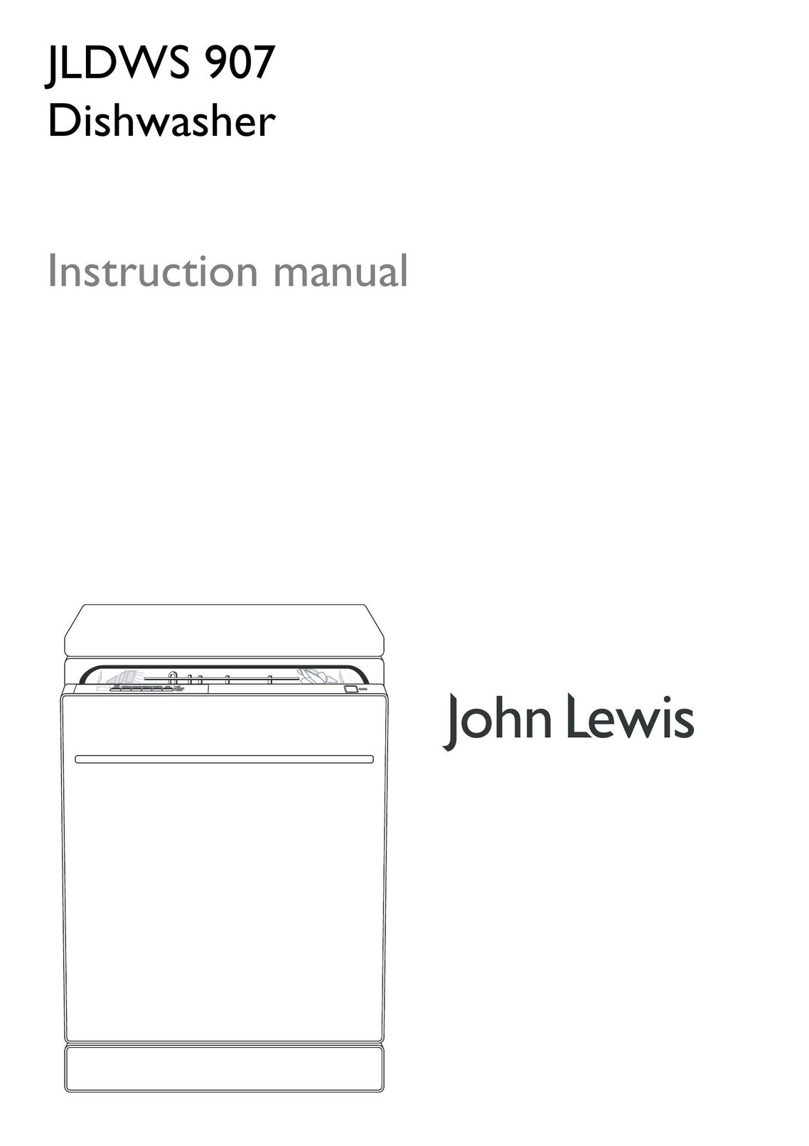 John Lewis JLDWS 907 Dishwasher User Manual