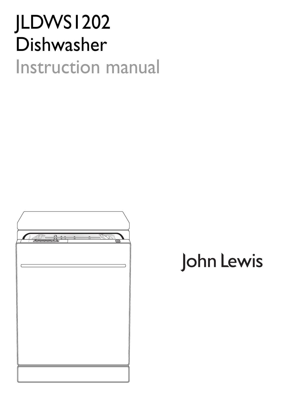 John Lewis JLDWS1202 Dishwasher User Manual