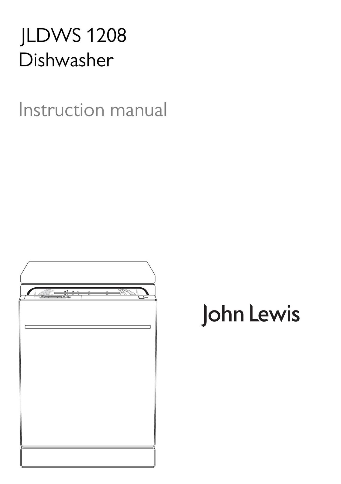 John Lewis JLDWS1208 Dishwasher User Manual