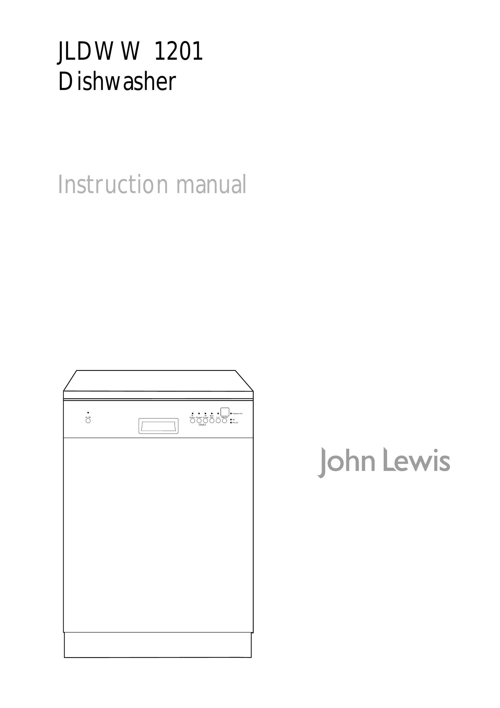 John Lewis JLDWW 1201 Dishwasher User Manual