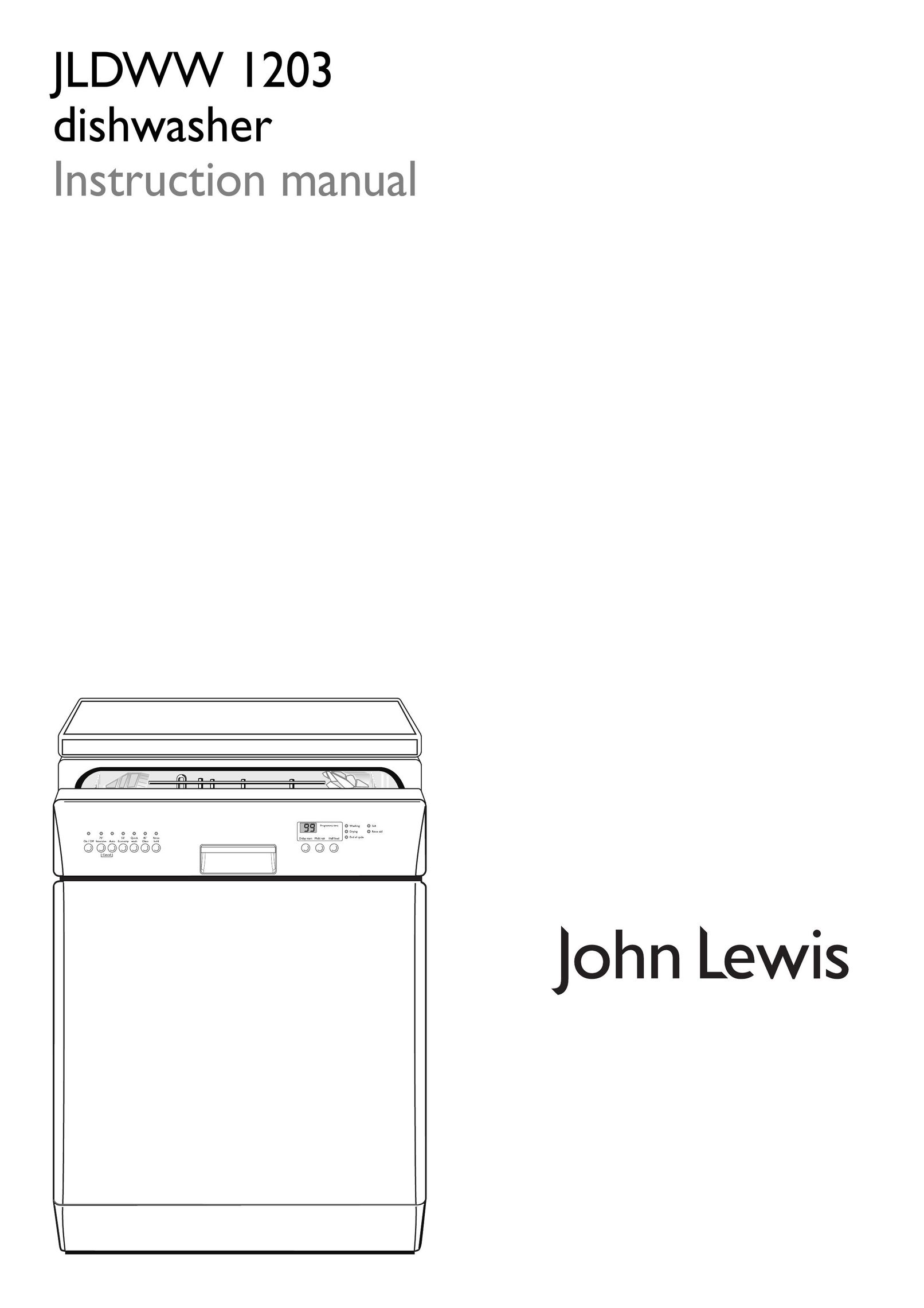 John Lewis JLDWW 1203 Dishwasher User Manual