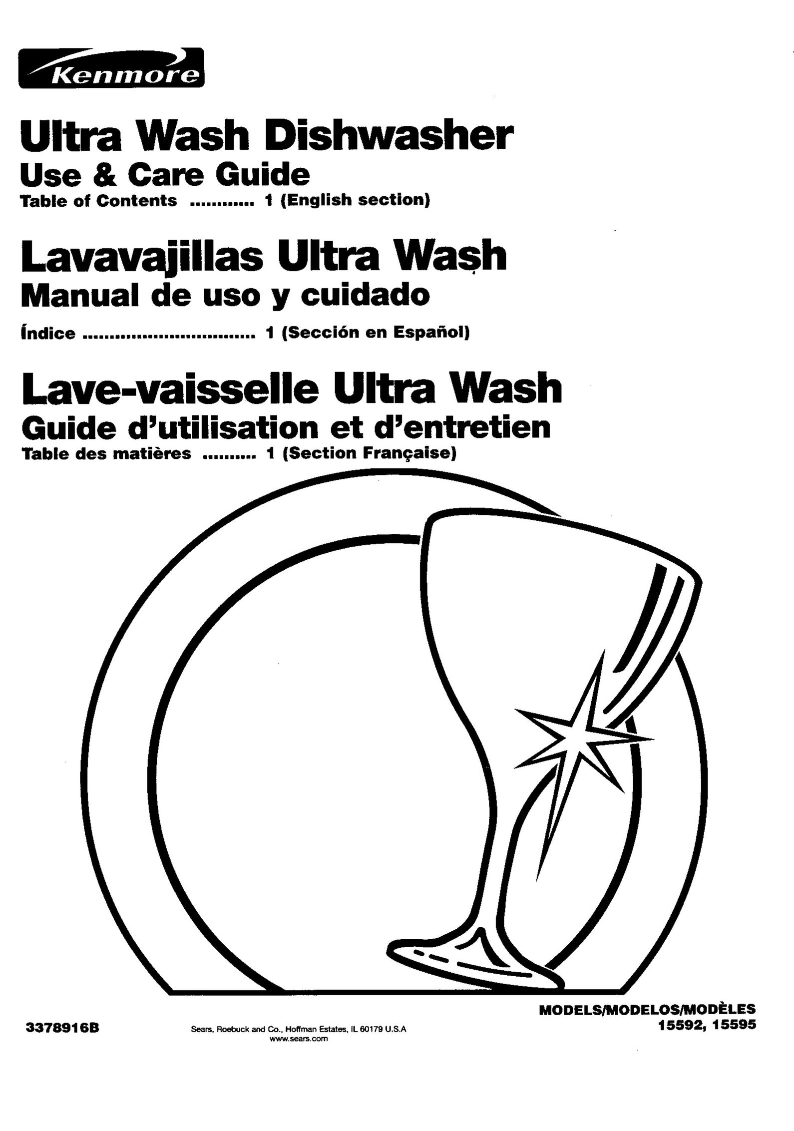 Kenmore 15592 Dishwasher User Manual