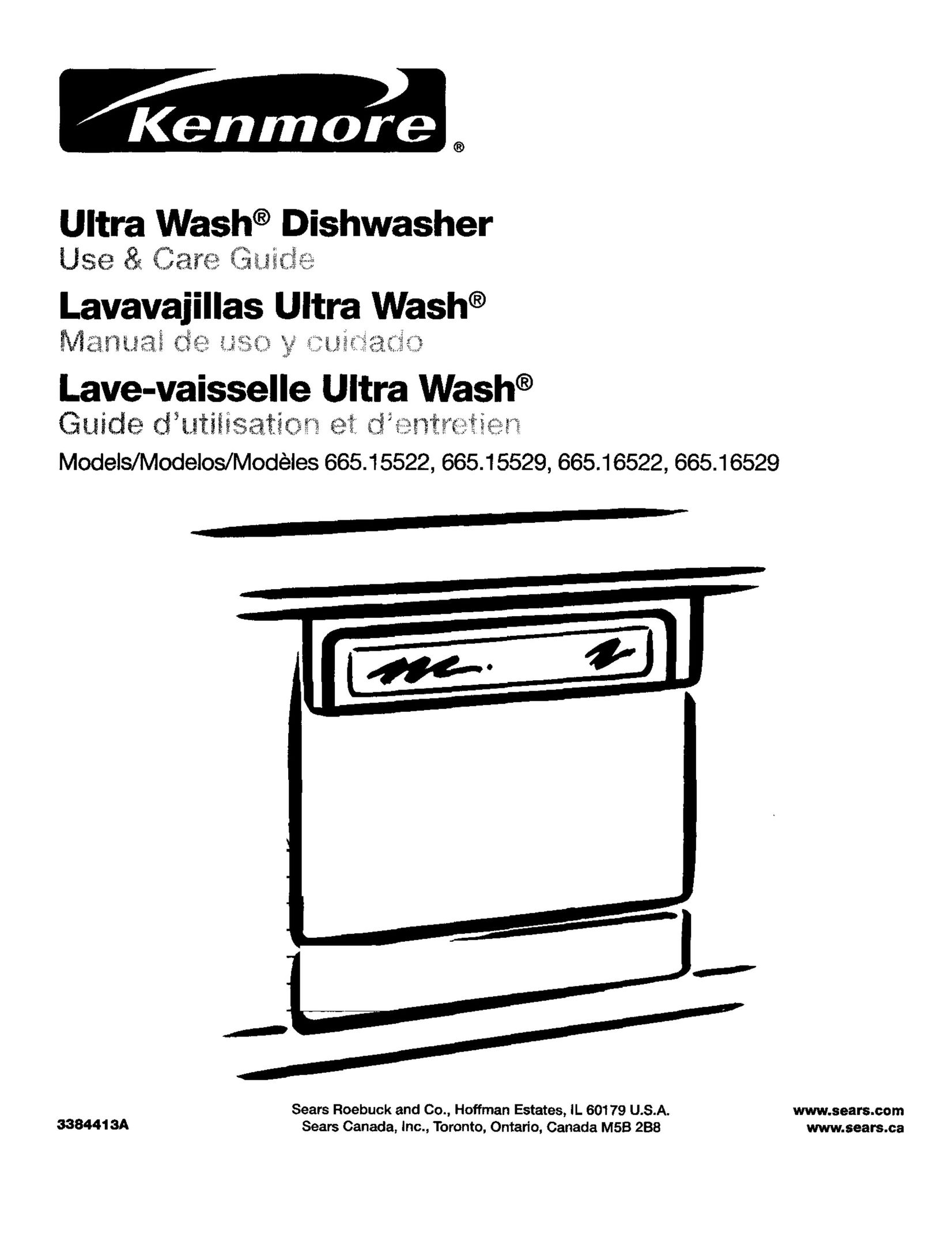 Kenmore 3384413A Dishwasher User Manual