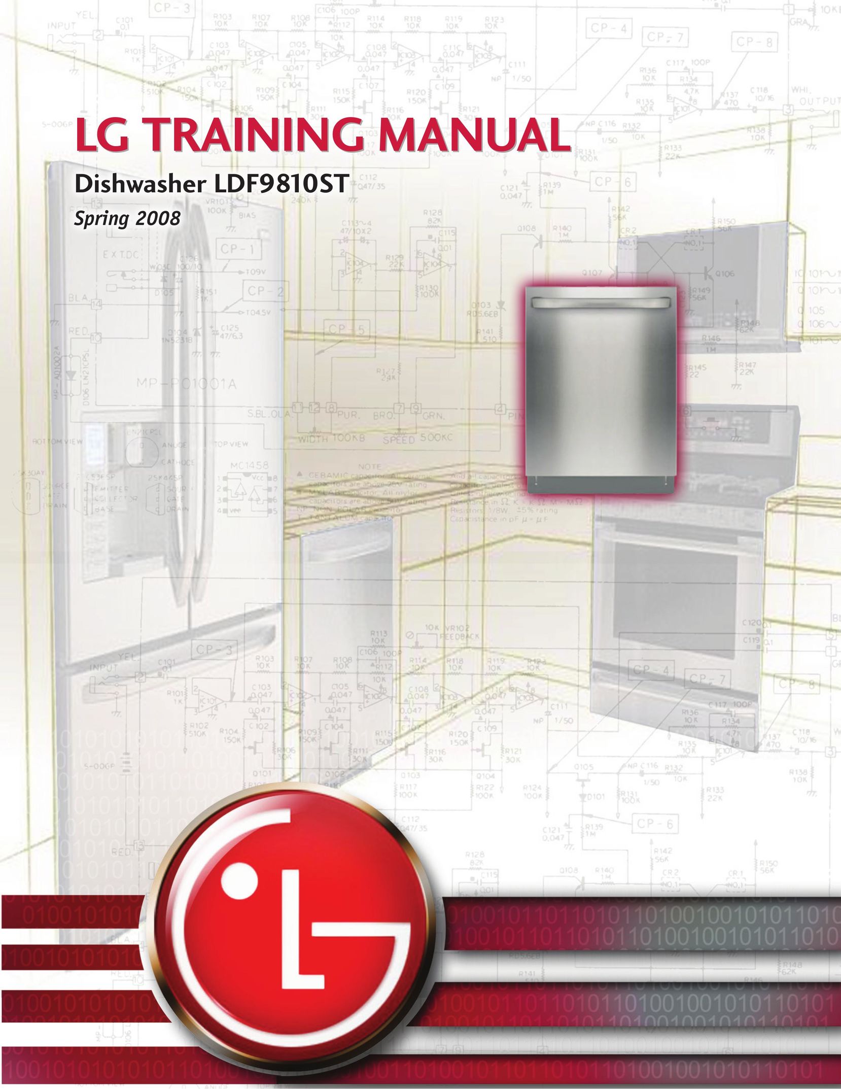LG Electronics LDF9810ST Dishwasher User Manual