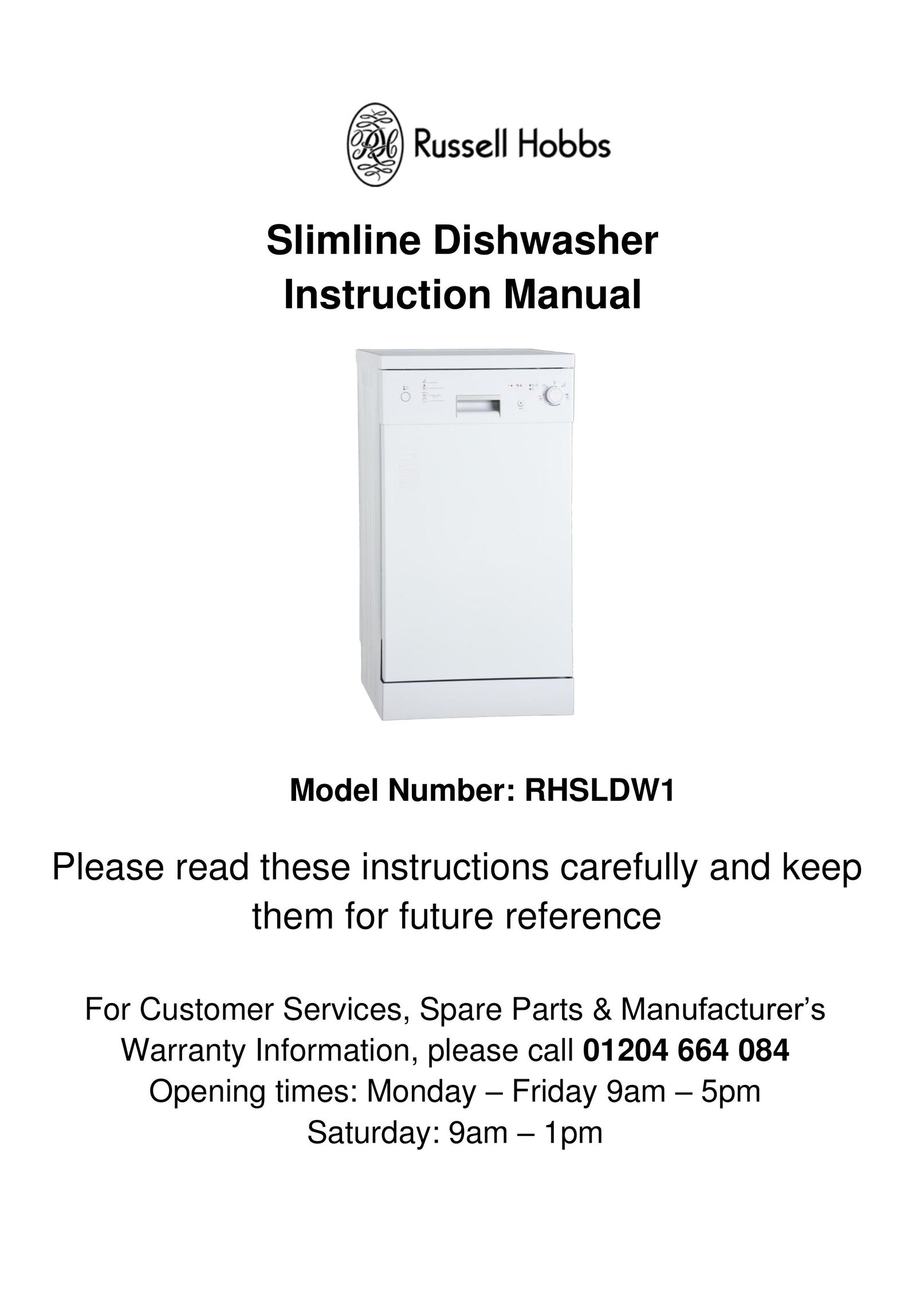 Russell Hobbs RHSLDW1 Dishwasher User Manual