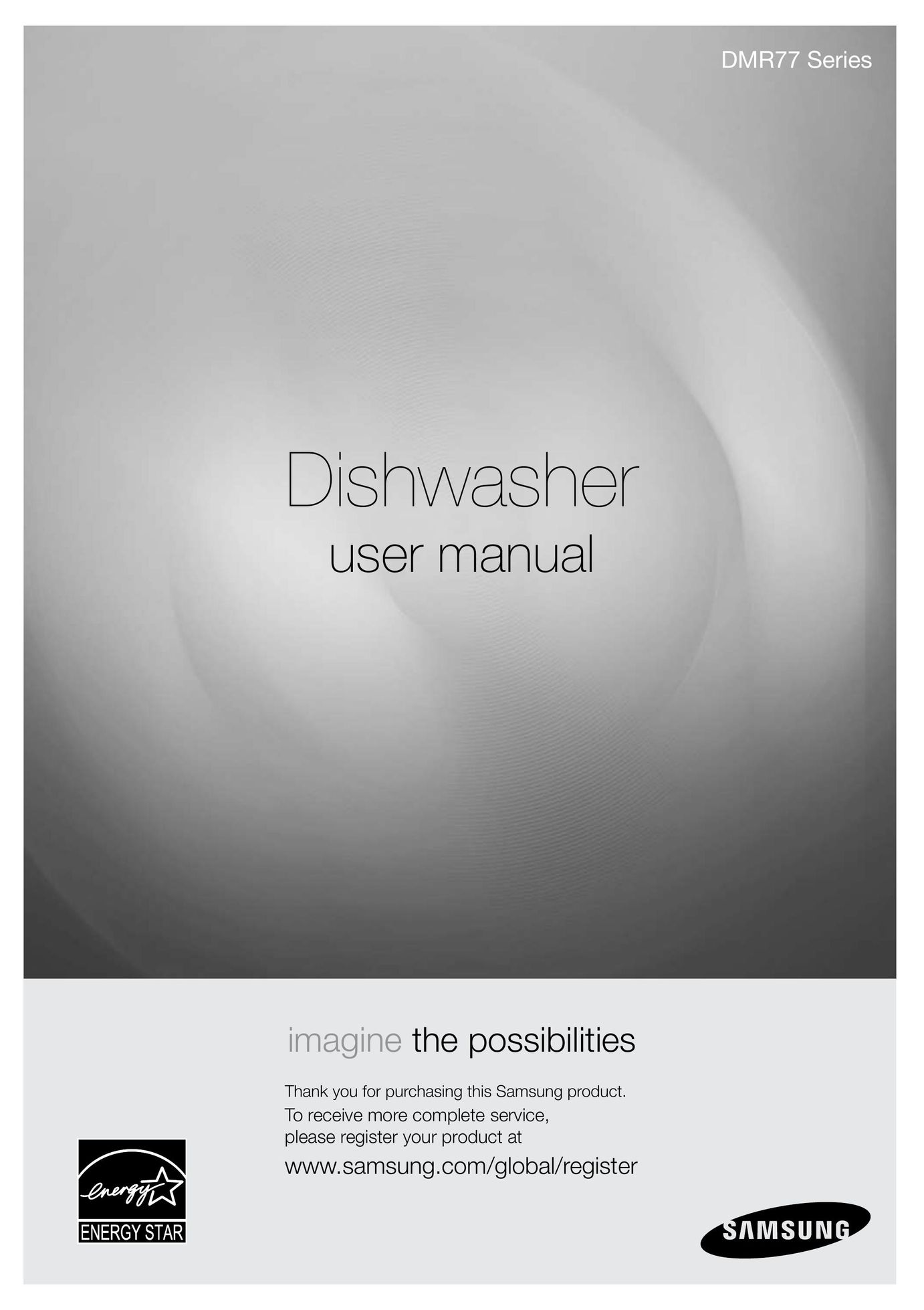 Samsung DMR77LHS Dishwasher User Manual