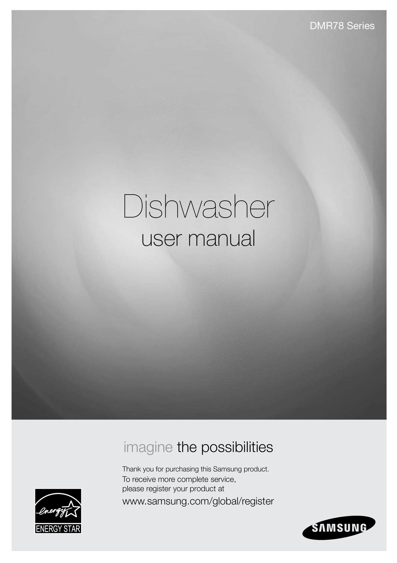 Samsung DMR78 Dishwasher User Manual