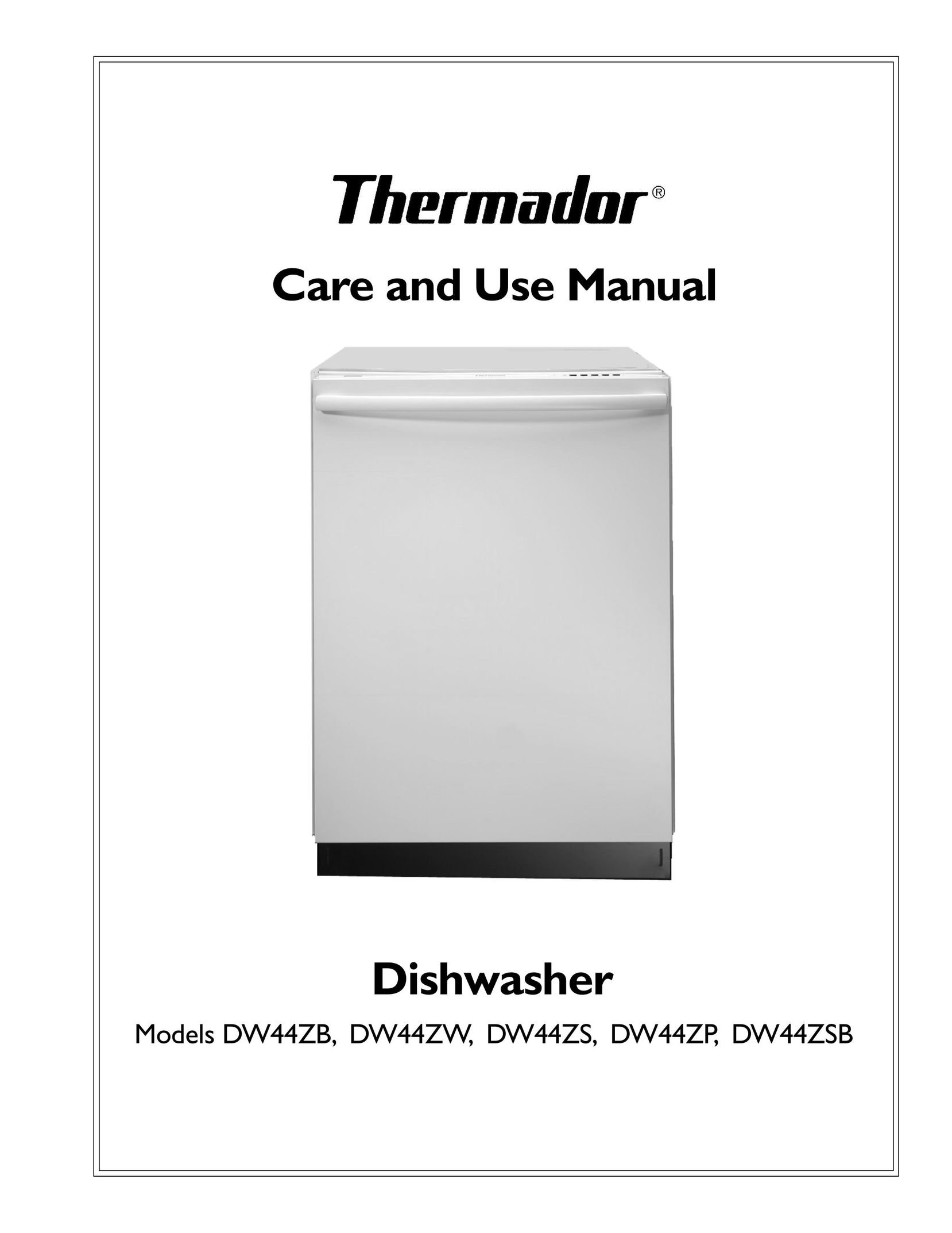 Thermador DW44ZW Dishwasher User Manual