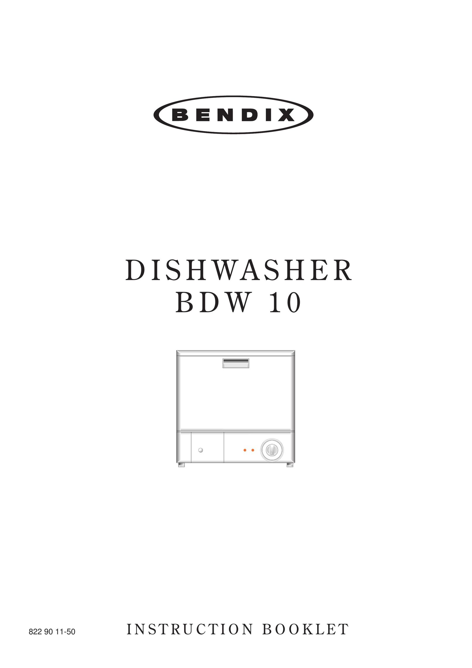 Tricity Bendix BDW 10 Dishwasher User Manual