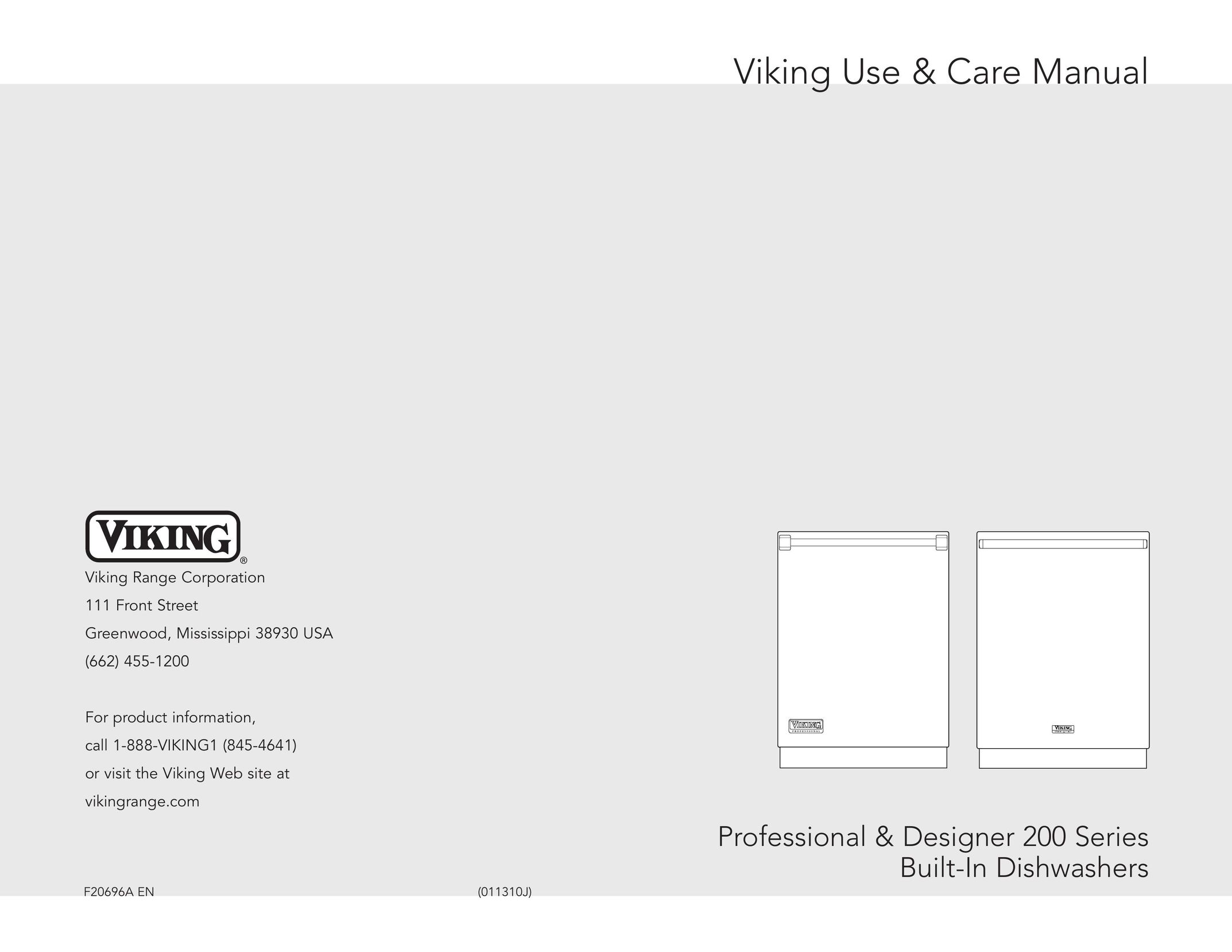 Viking F20696A EN Dishwasher User Manual