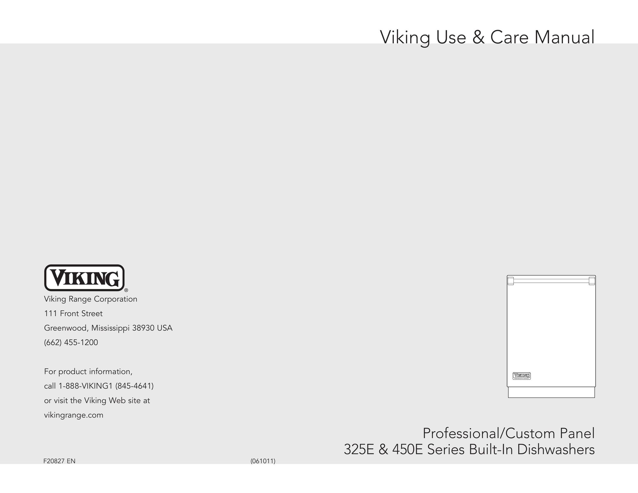 Viking VDB325ESS Dishwasher User Manual