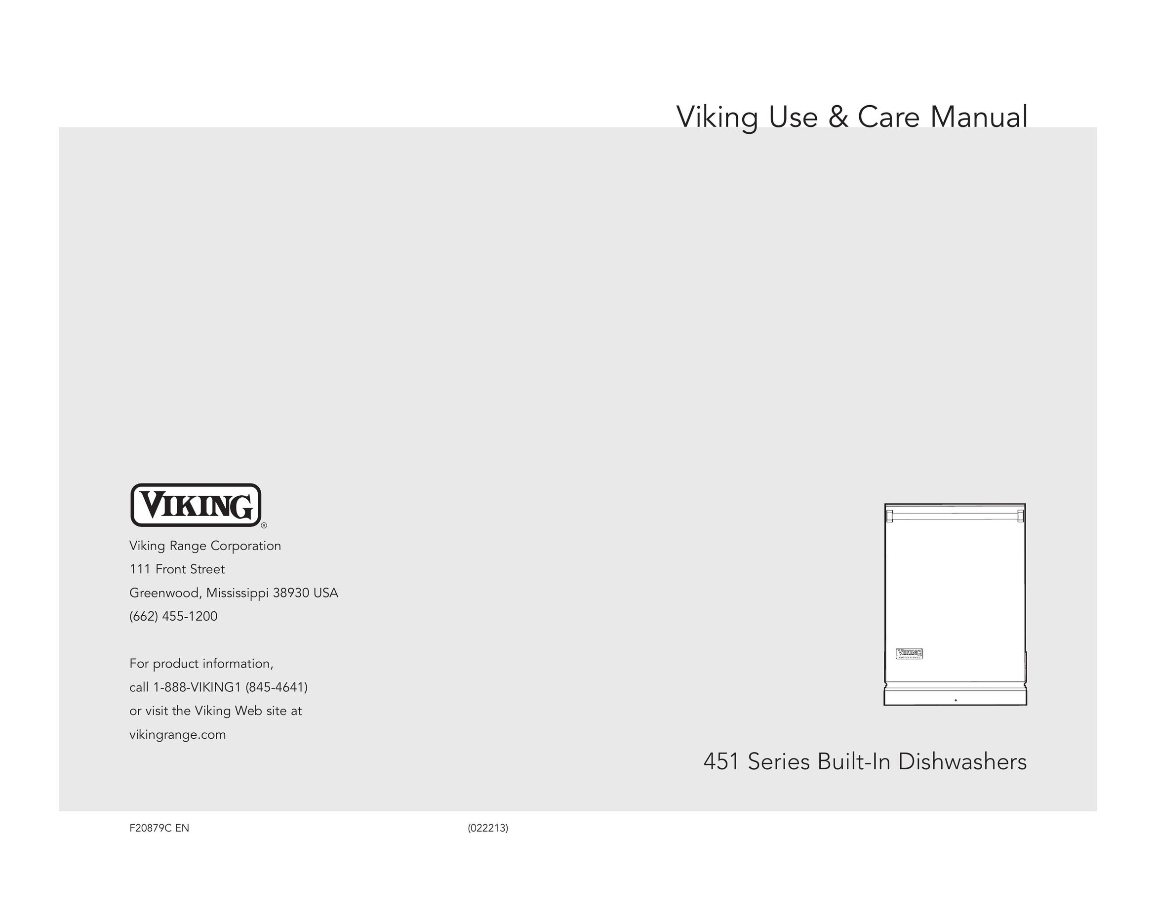 Viking VDB451 Dishwasher User Manual