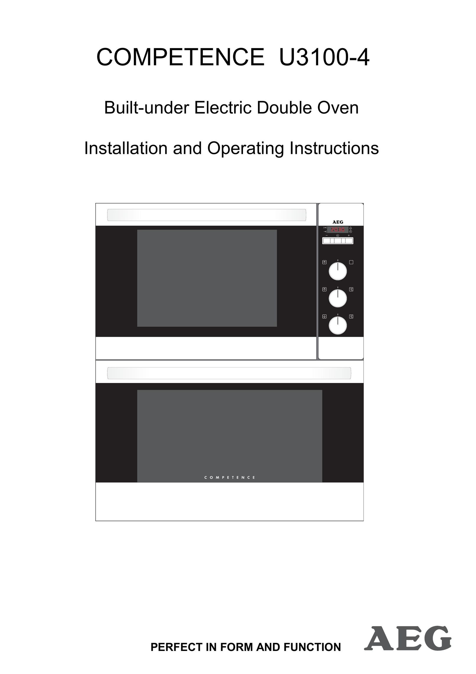 AEG U3100-4 Double Oven User Manual