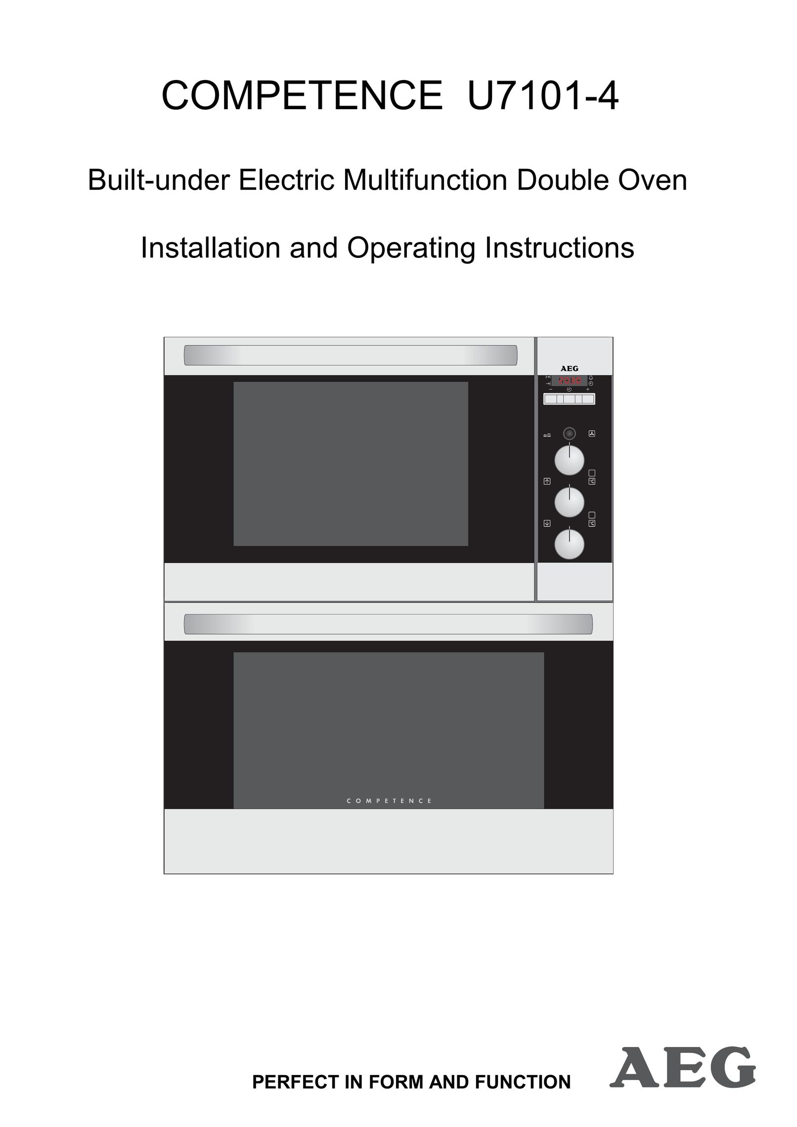 AEG U7101-4 Double Oven User Manual