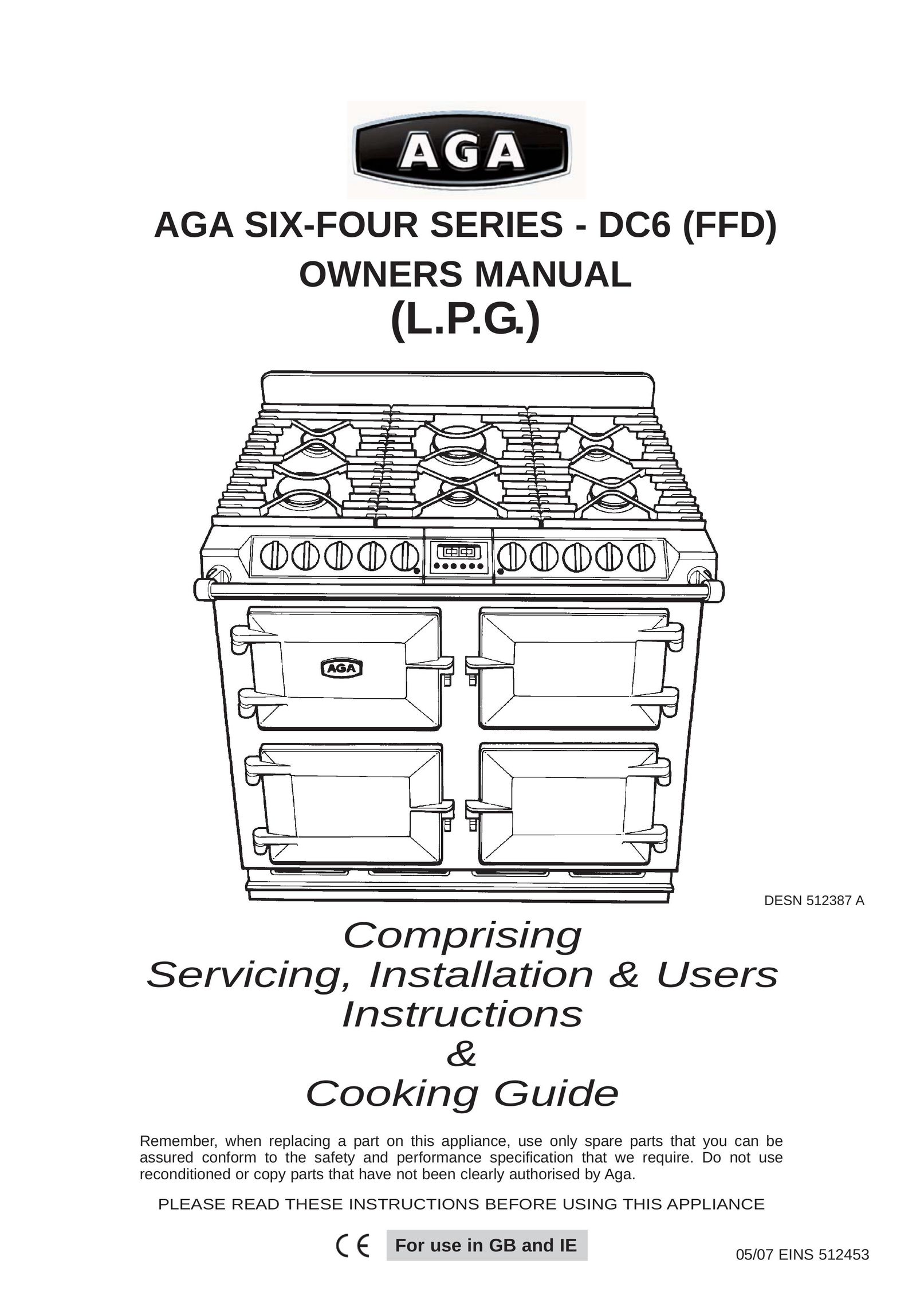 Aga Ranges DESN 512387 A Double Oven User Manual
