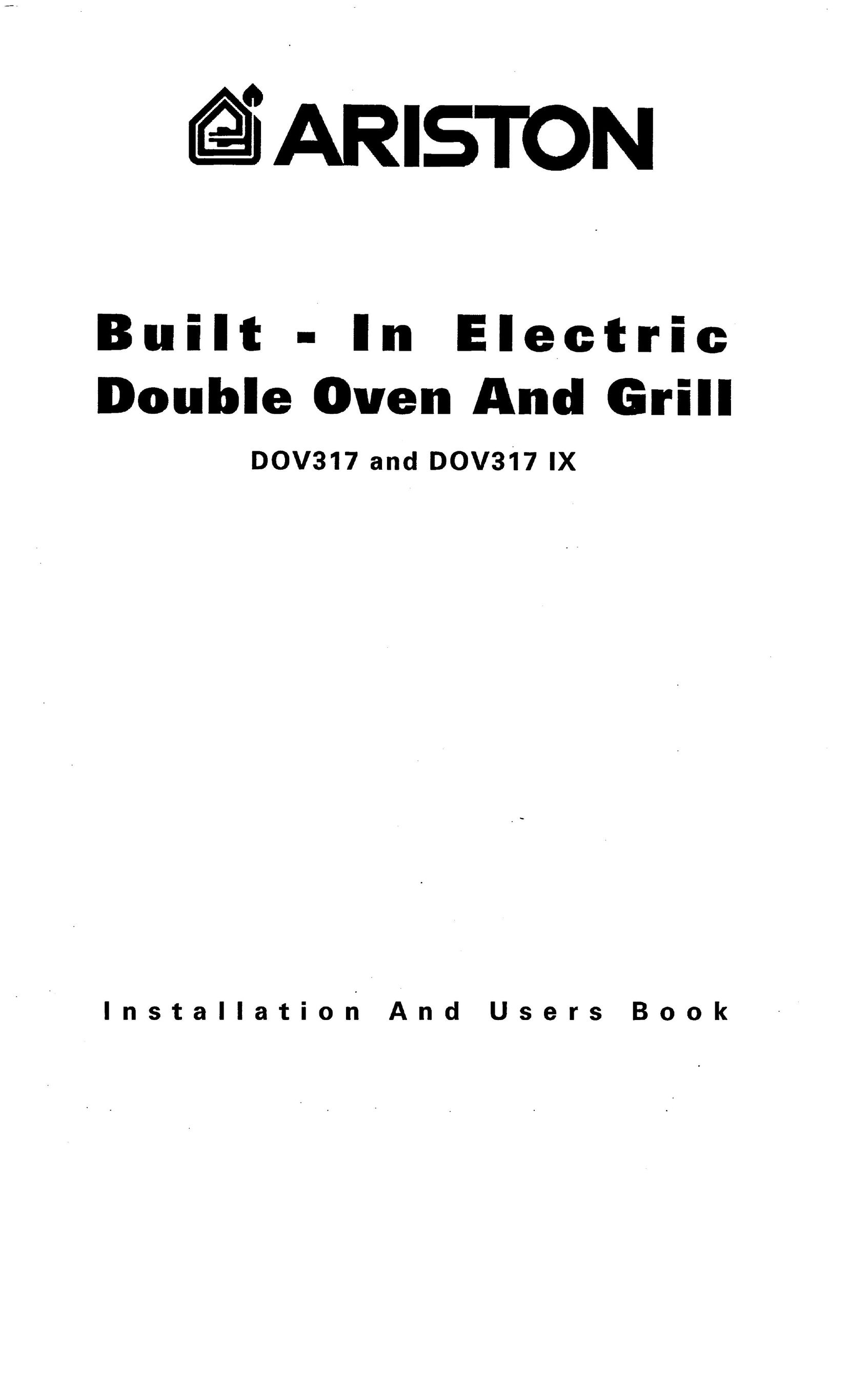 Ariston DOV317 Double Oven User Manual