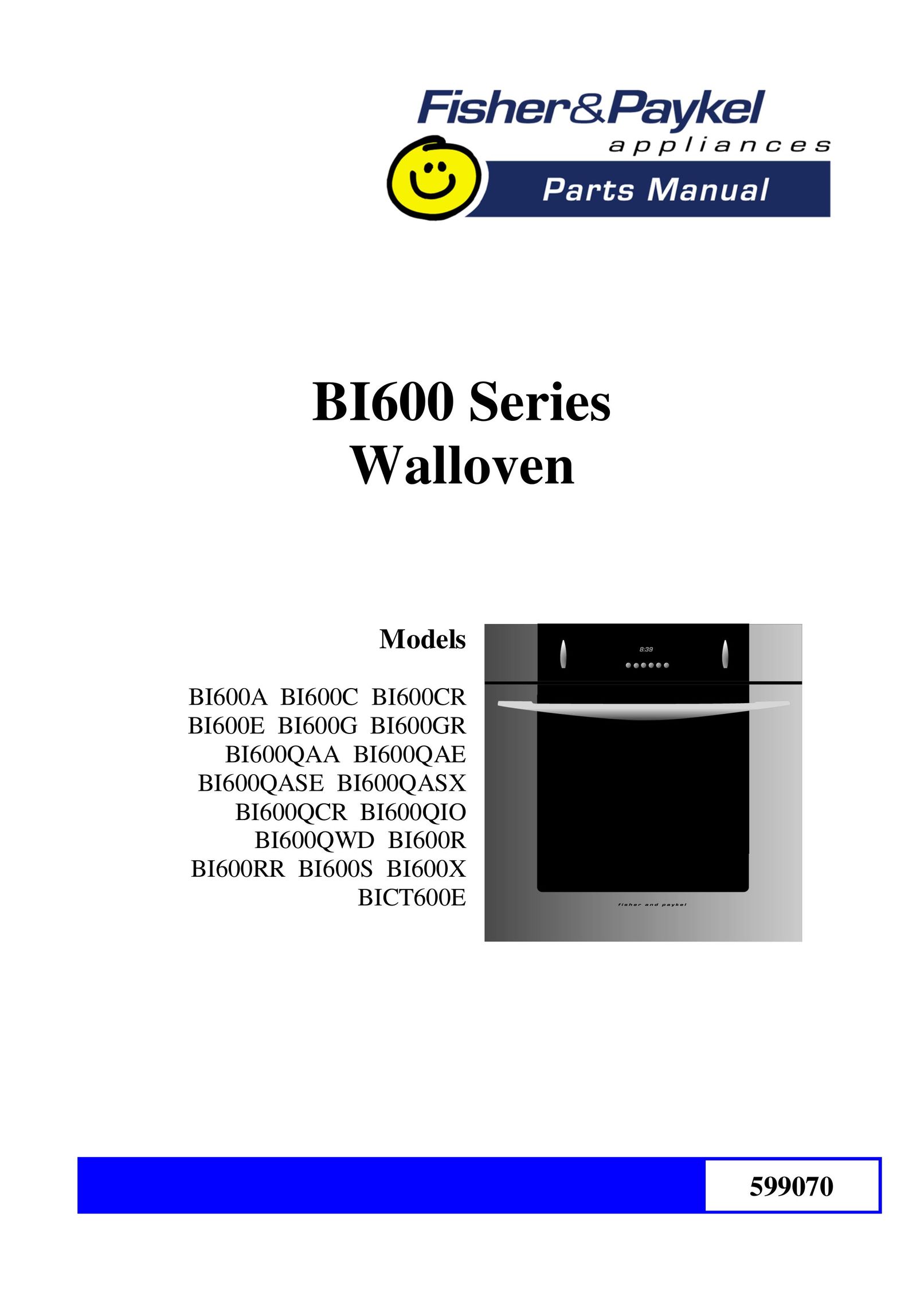 Fisher & Paykel BI600QAE BI600QASE Double Oven User Manual