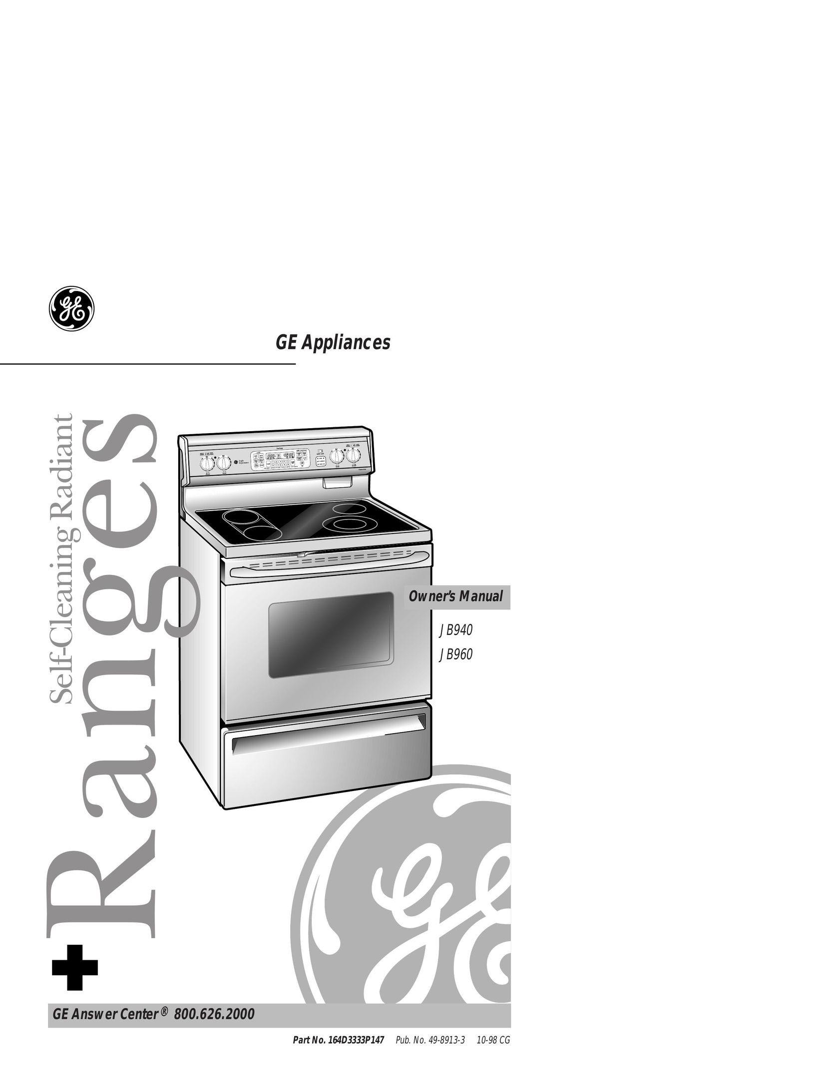 GE JB940 Double Oven User Manual