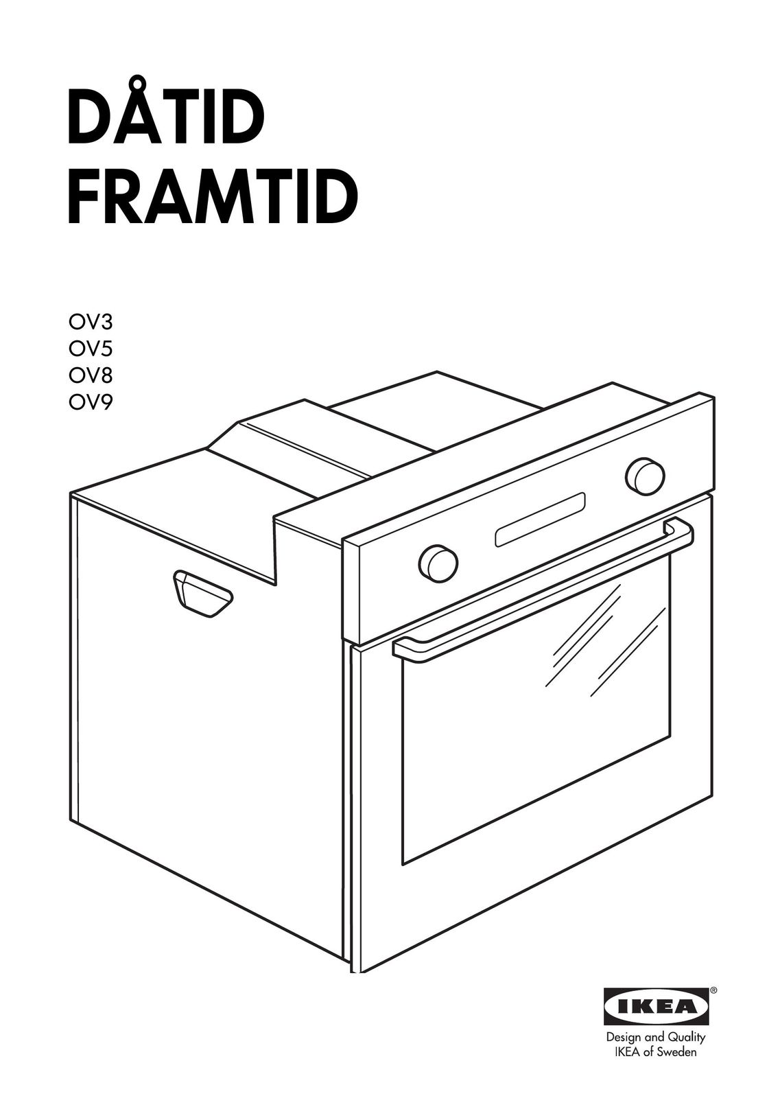IKEA OV8 Double Oven User Manual