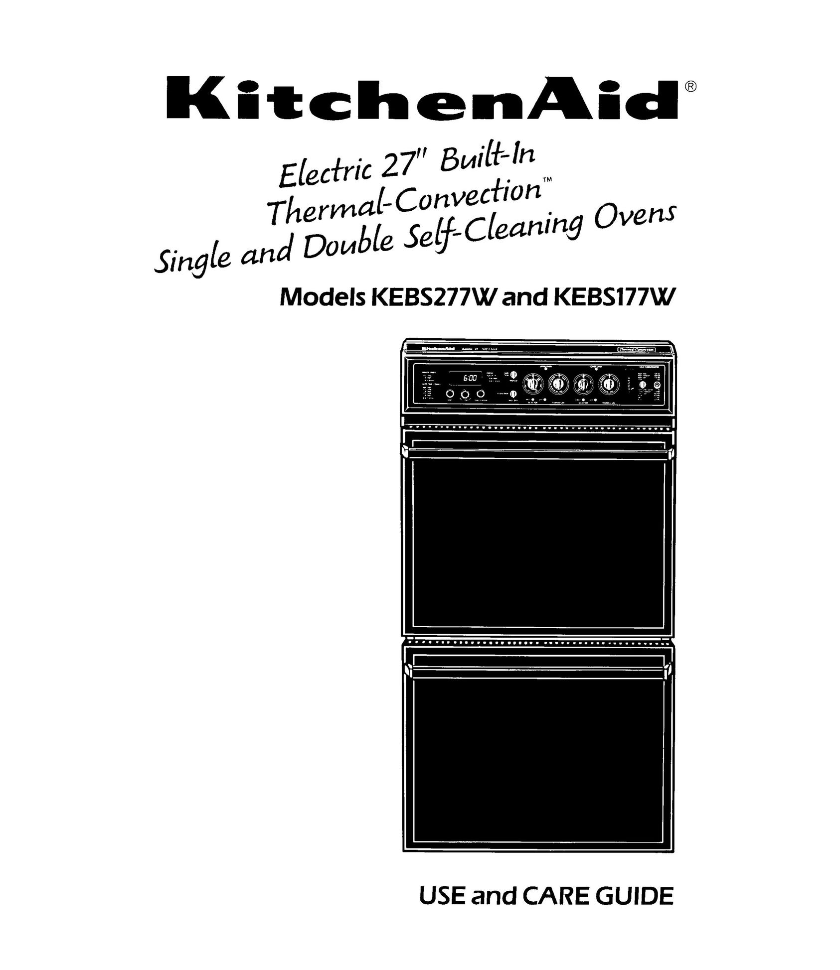 KitchenAid KEBS277W Double Oven User Manual