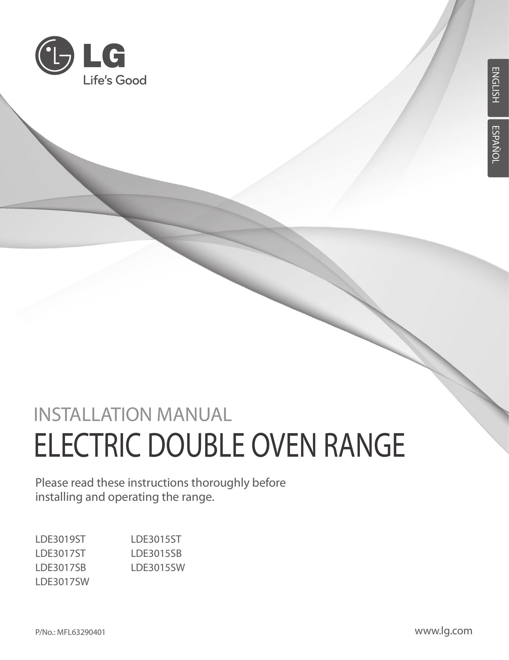 LG Electronics LDE3017SW Double Oven User Manual