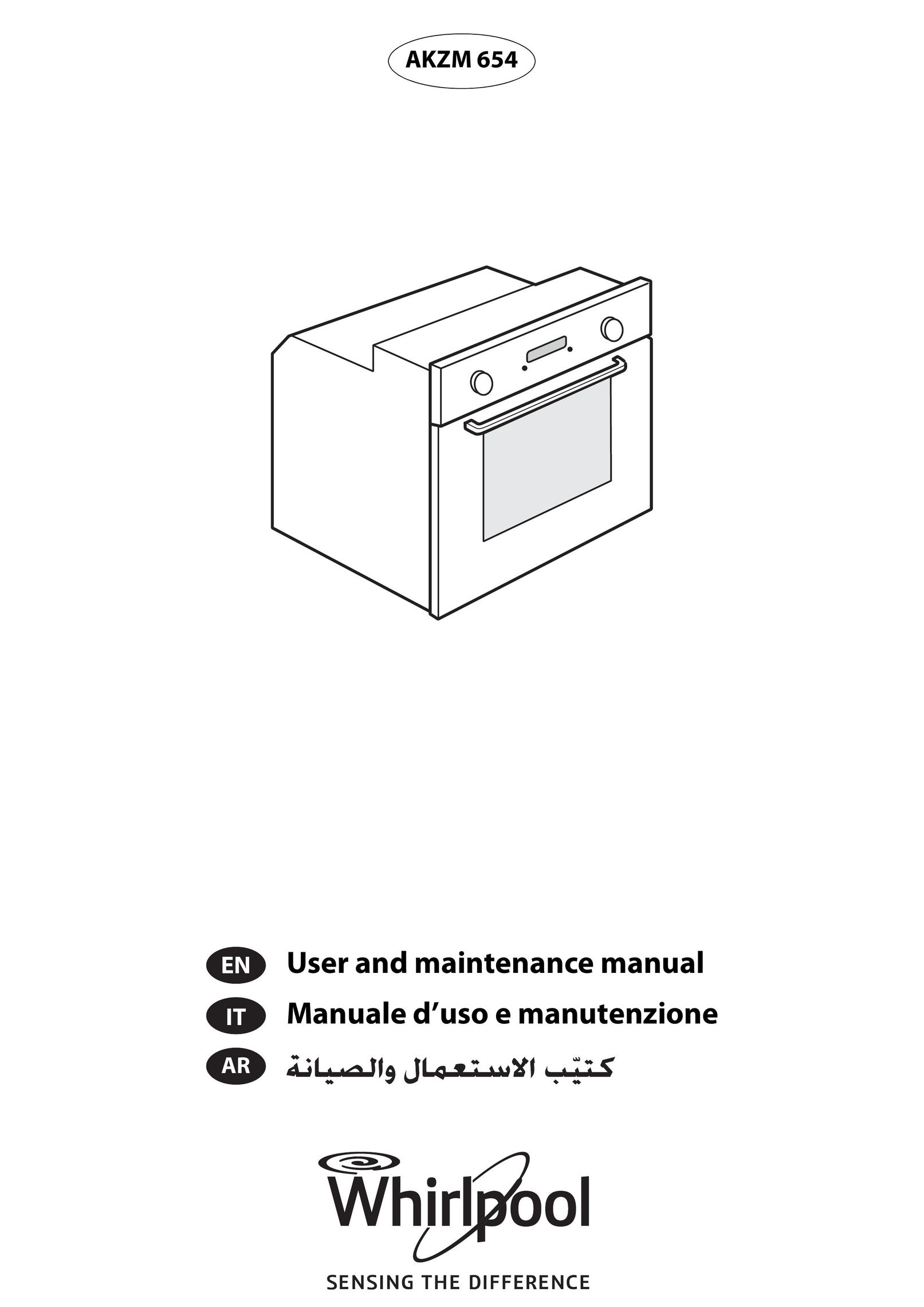 Whirlpool AKZM 654 Double Oven User Manual