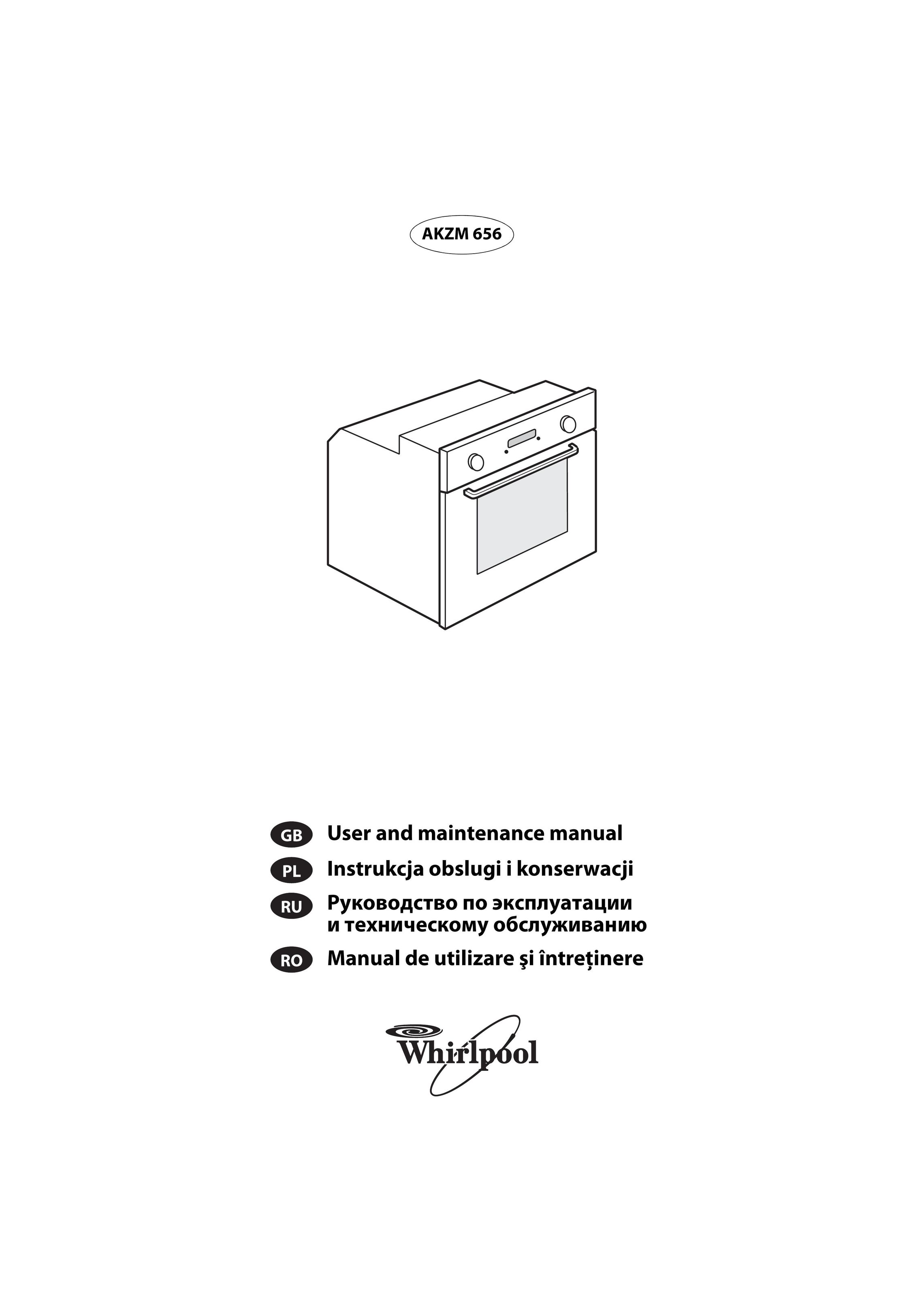 Whirlpool AKZM 656 Double Oven User Manual