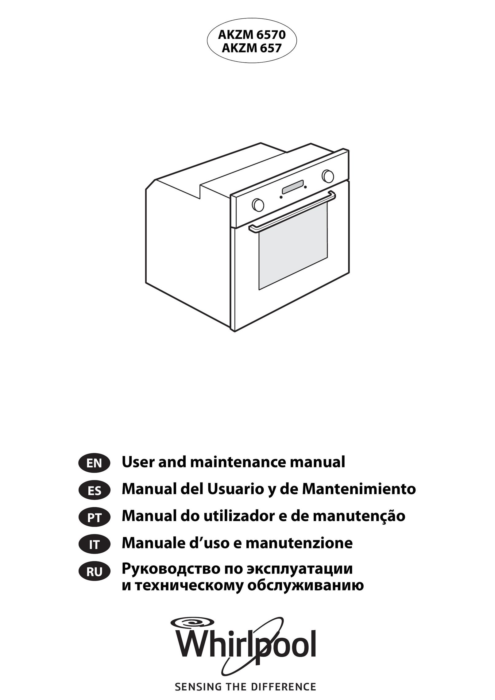 Whirlpool AKZM 6570 Double Oven User Manual