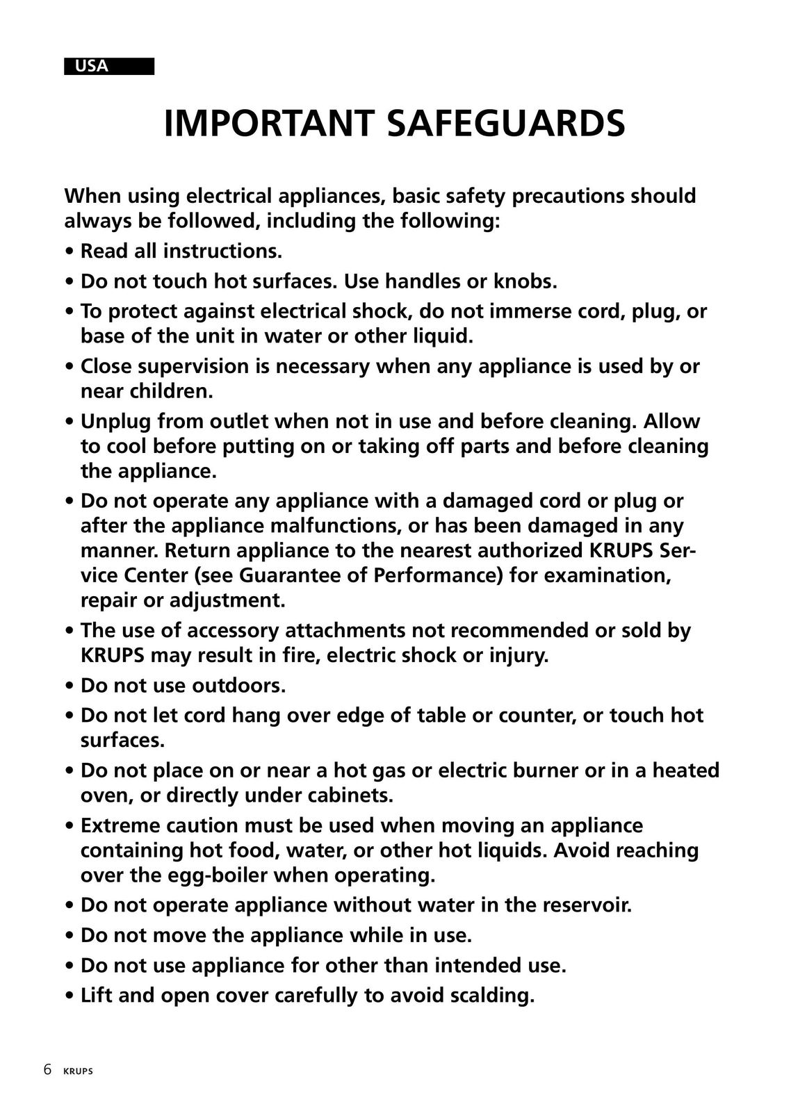 Krups F230 Egg Cooker User Manual
