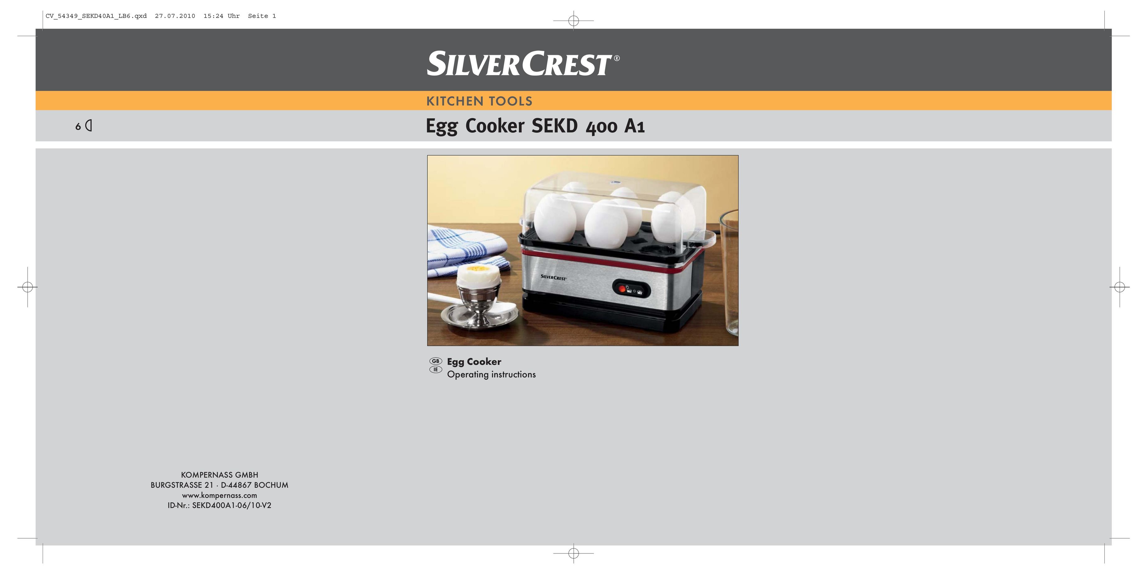 Silvercrest SEKD 400 A1 Egg Cooker User Manual