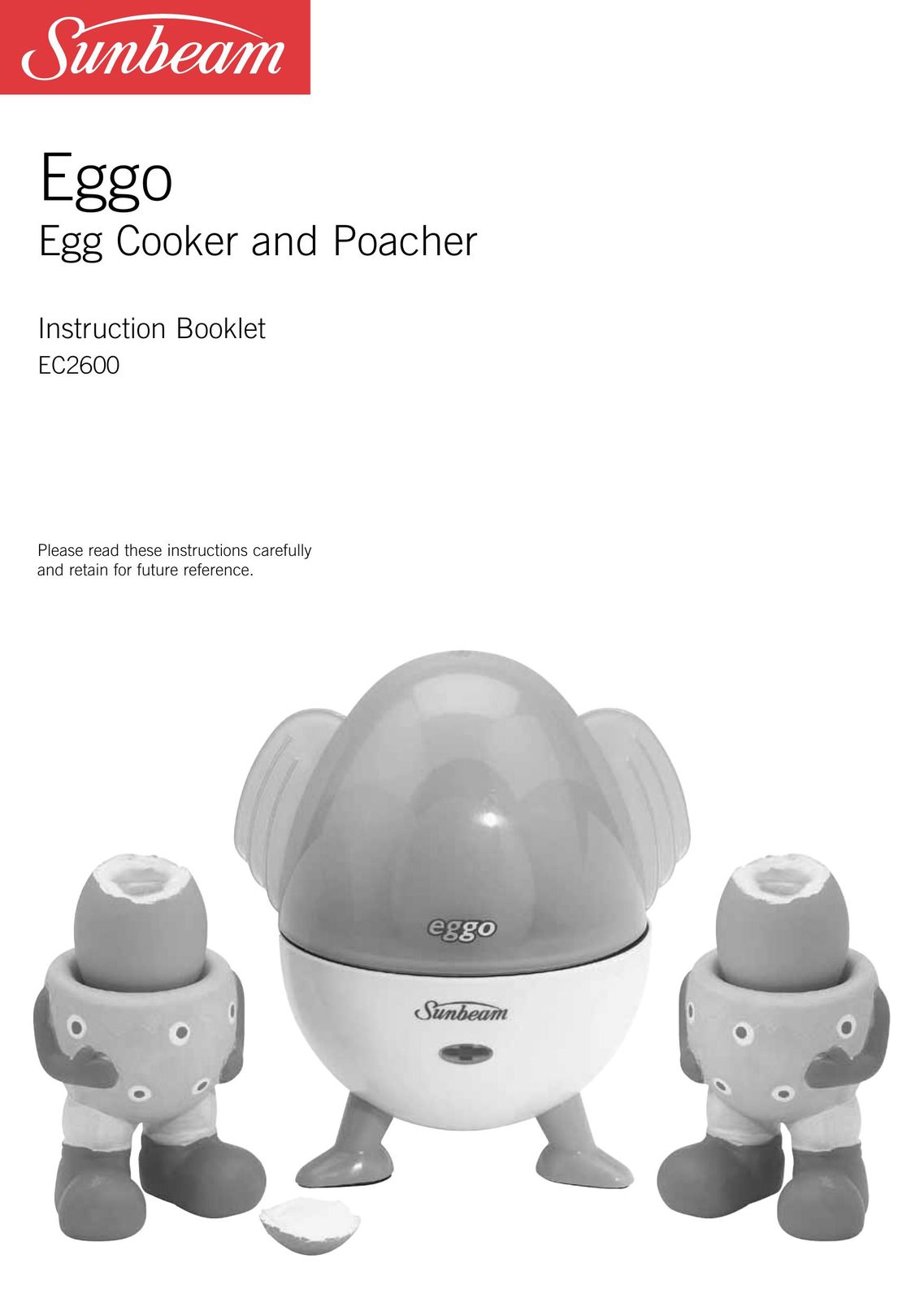 Sunbeam EC2600 Egg Cooker User Manual