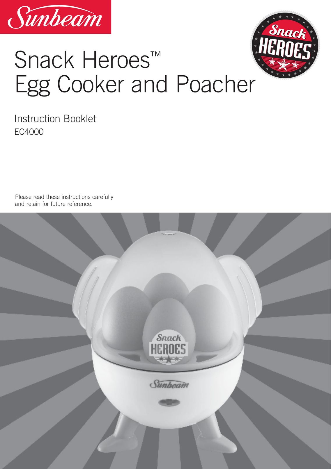 Sunbeam EC4000 Egg Cooker User Manual