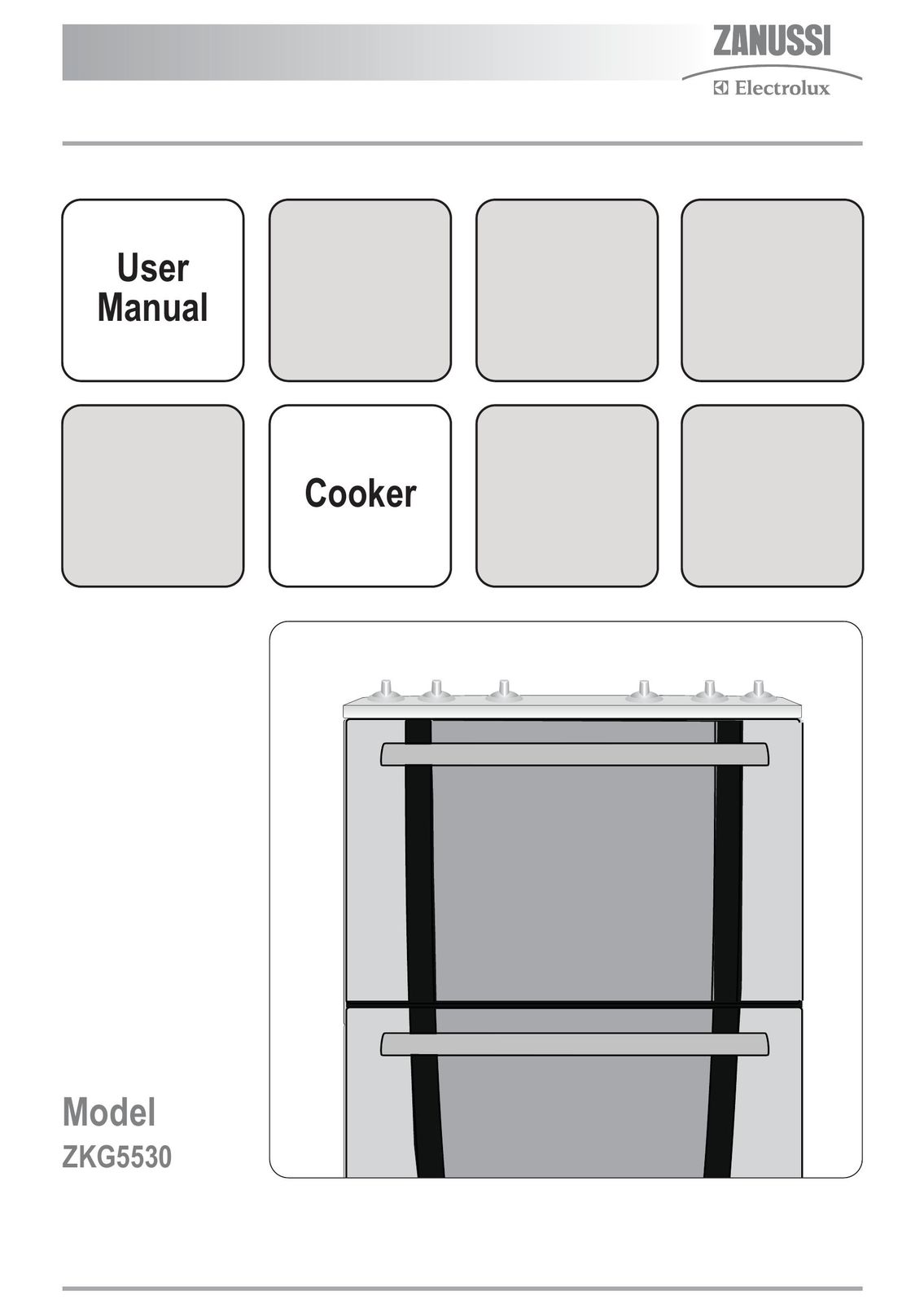 Zanussi ZKG5530 Egg Cooker User Manual
