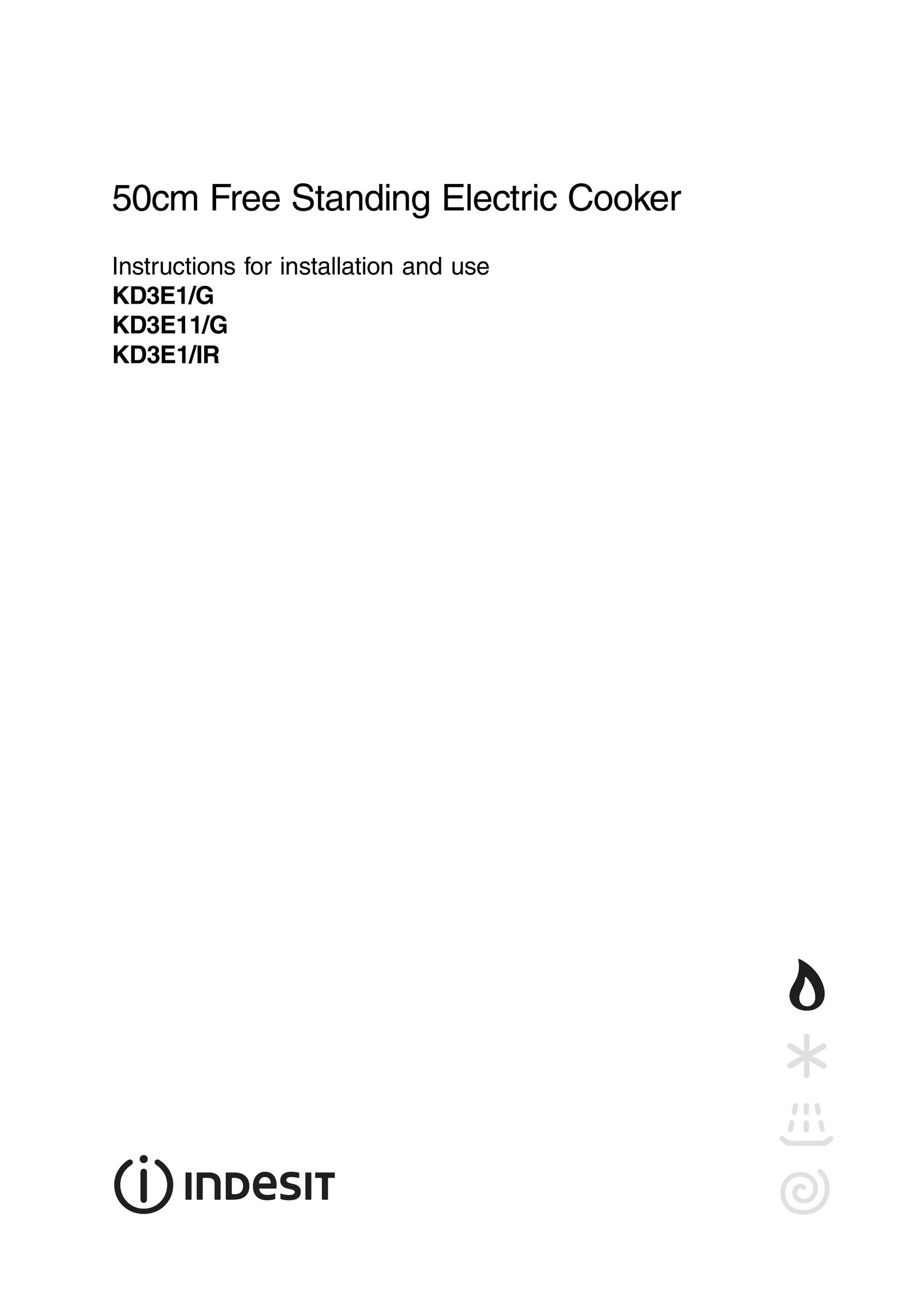 Indesit KD3E1/IR Electric Pressure Cooker User Manual