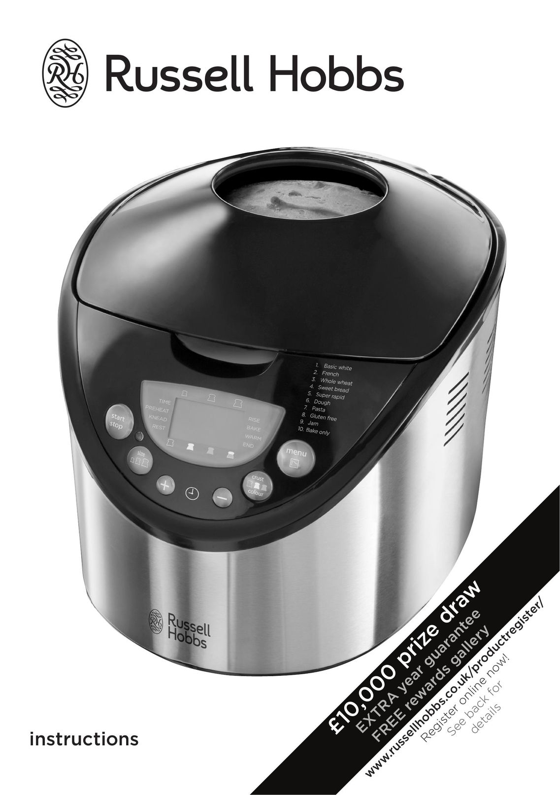Russell Hobbs T22-5001653 Electric Pressure Cooker User Manual