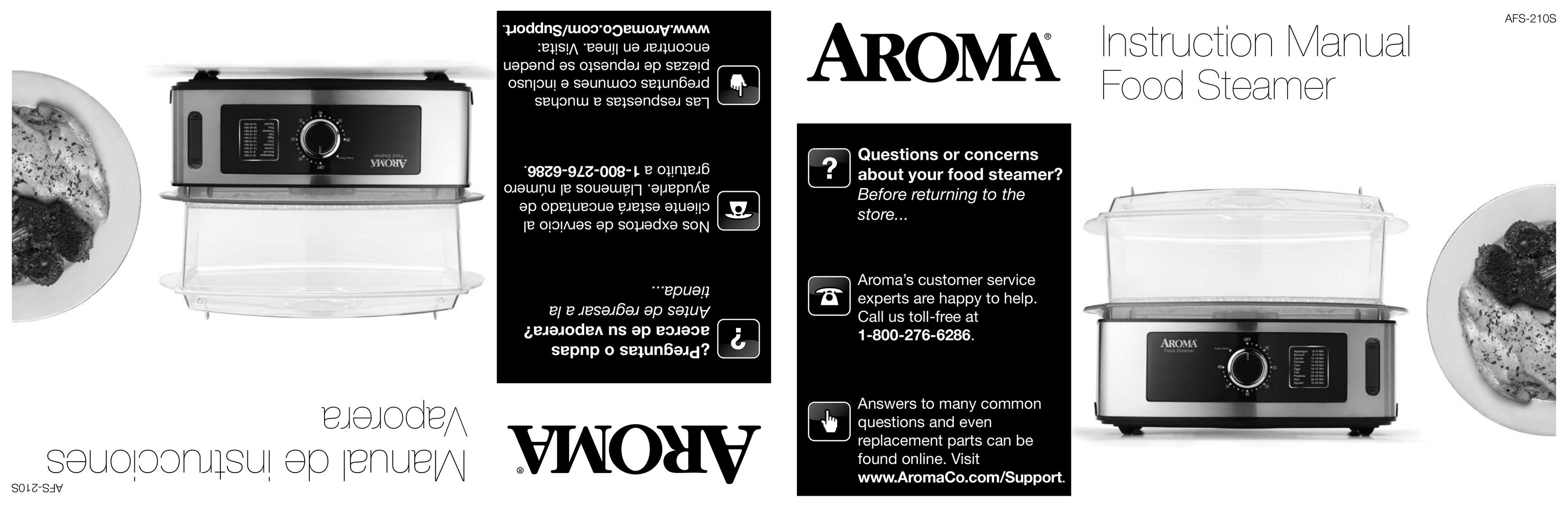 Aroma AFS-210S Electric Steamer User Manual