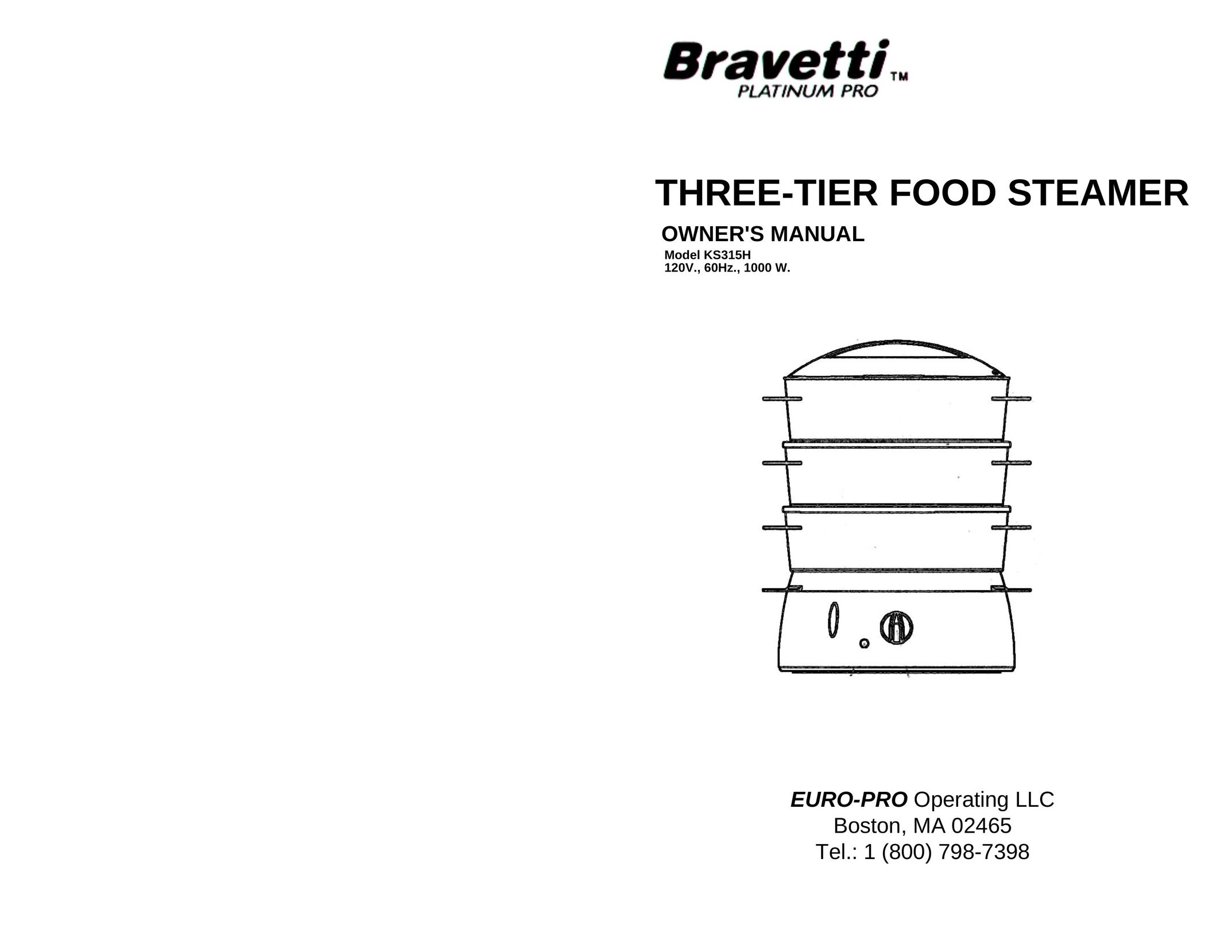 Bravetti KS315H Electric Steamer User Manual