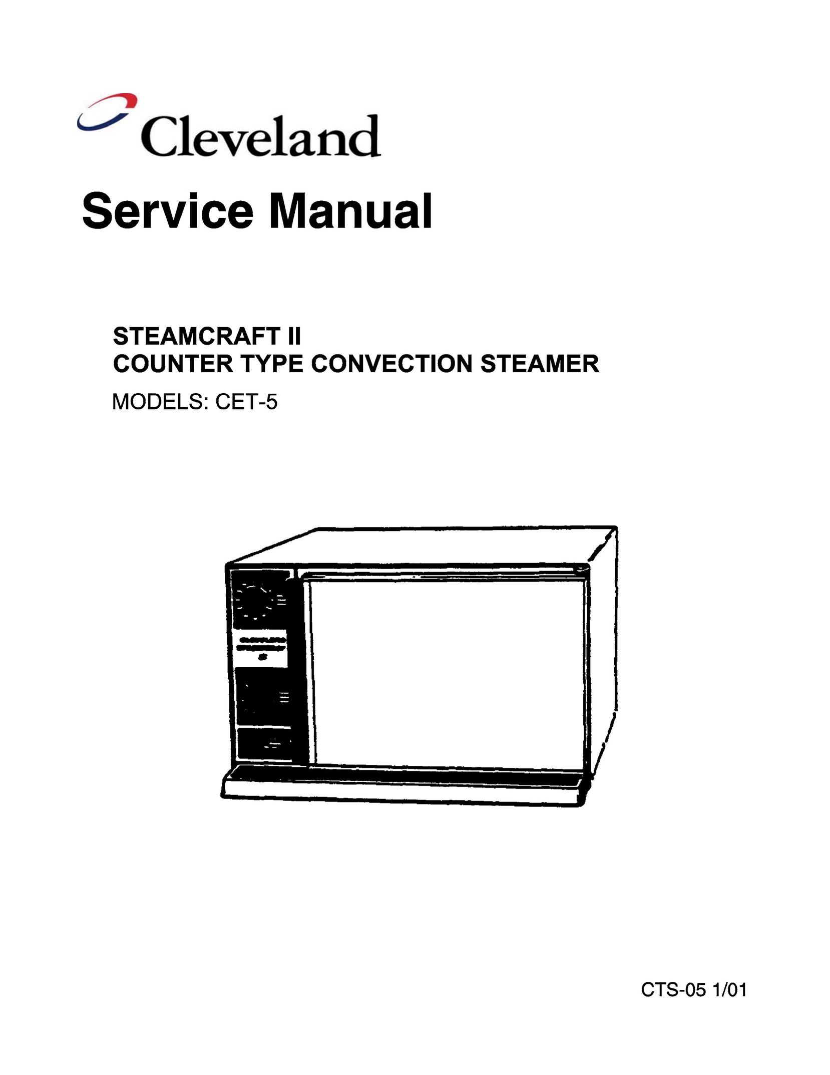 Cleveland Range CET-5 Electric Steamer User Manual