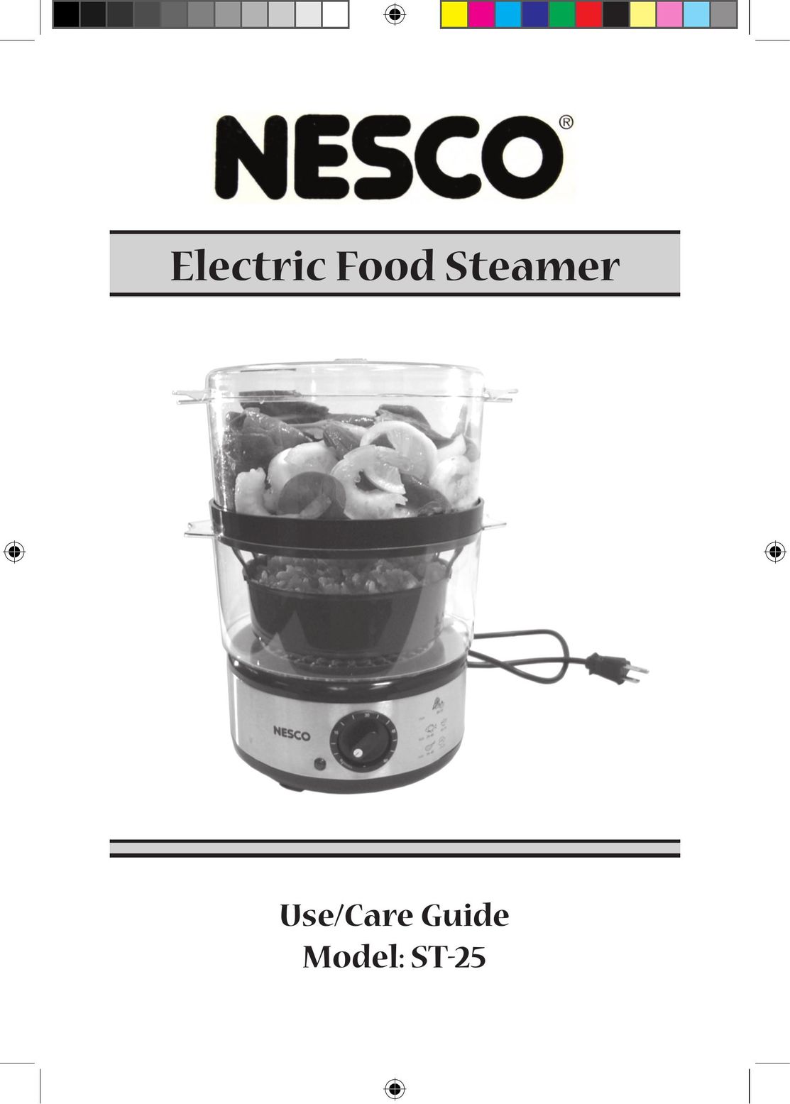 Nesco ST-25 Electric Steamer User Manual