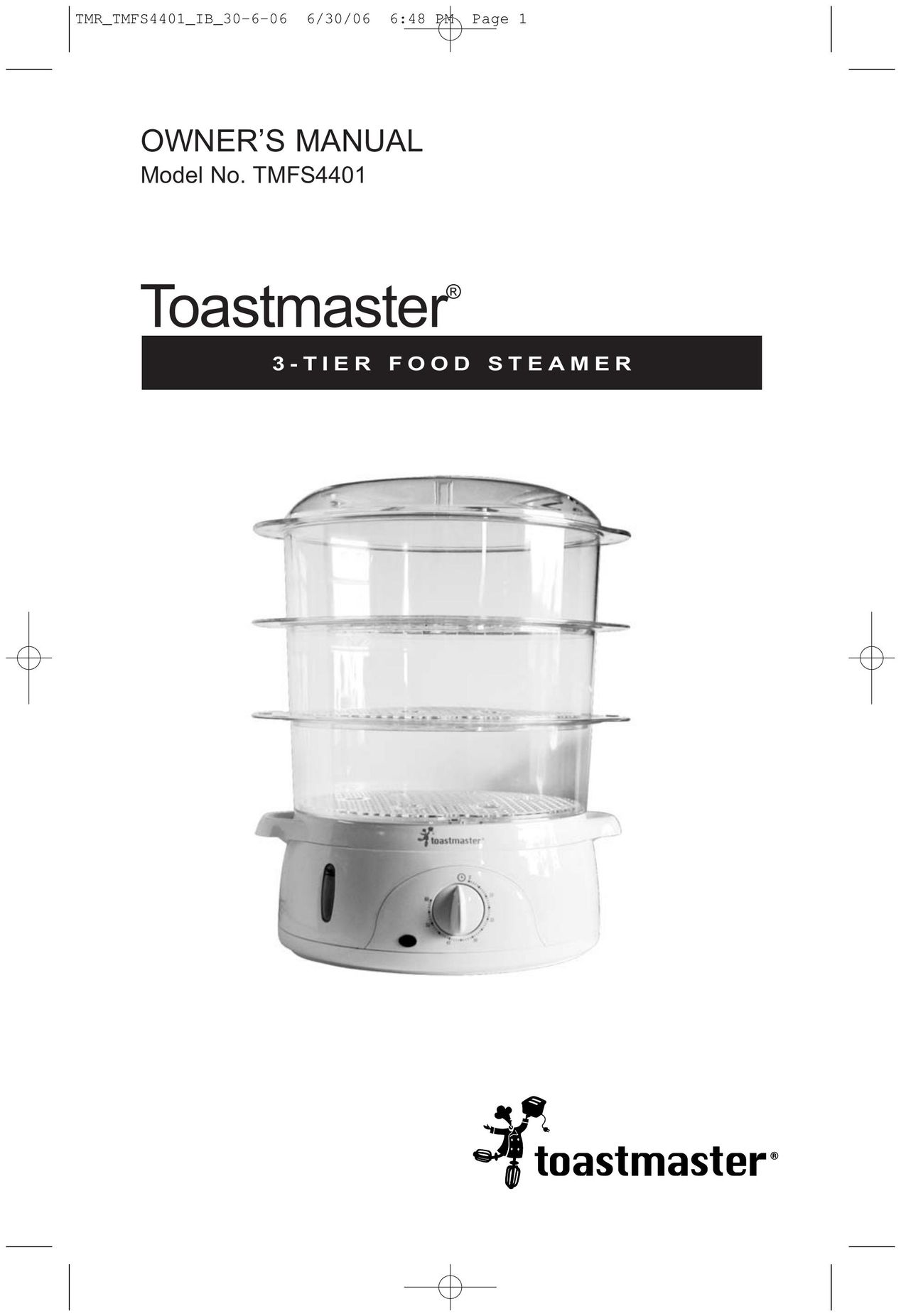 Toastmaster TMFS4401 Electric Steamer User Manual